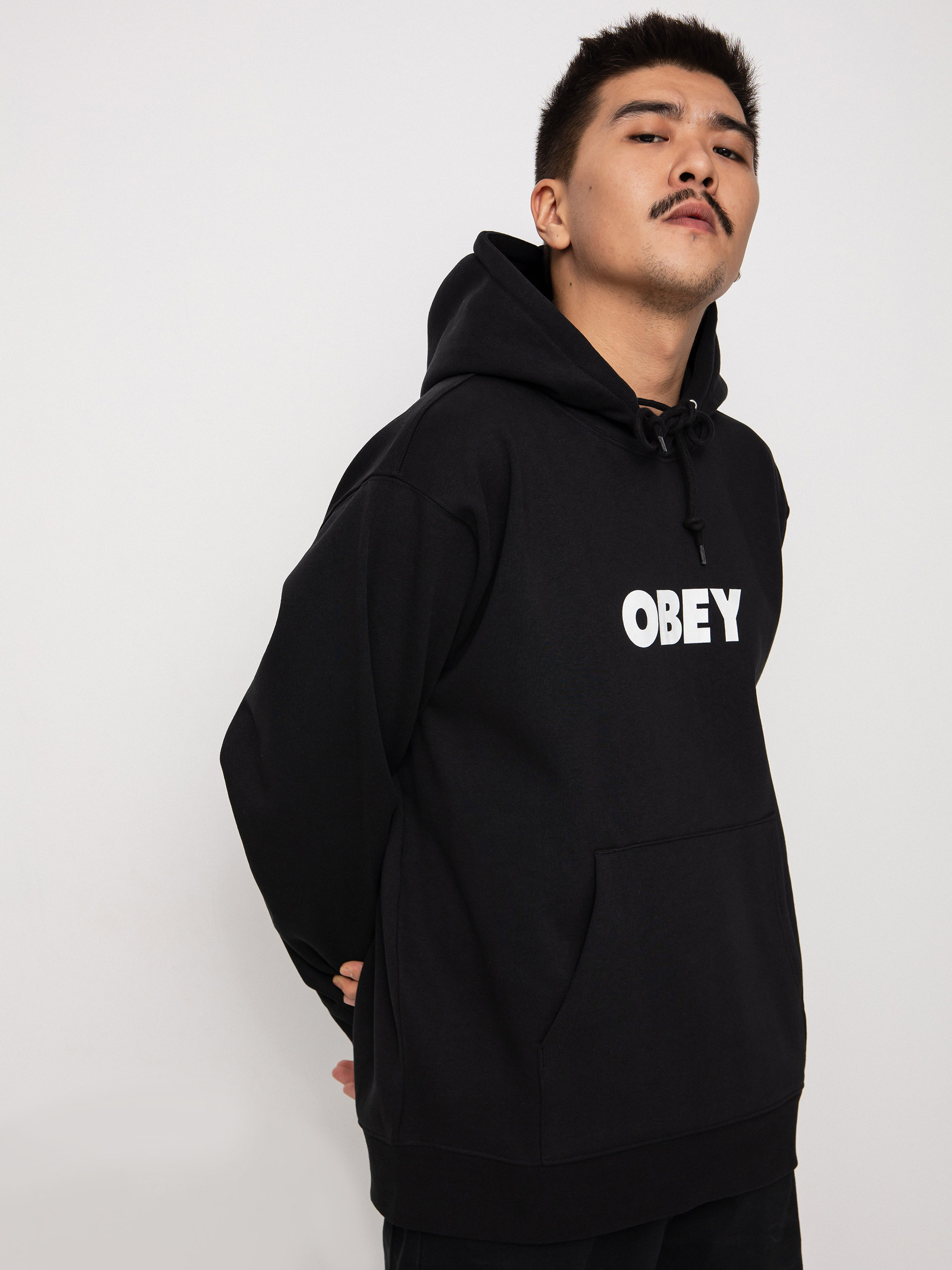 OBEY Bold HD Kapucnis pulóver (black)