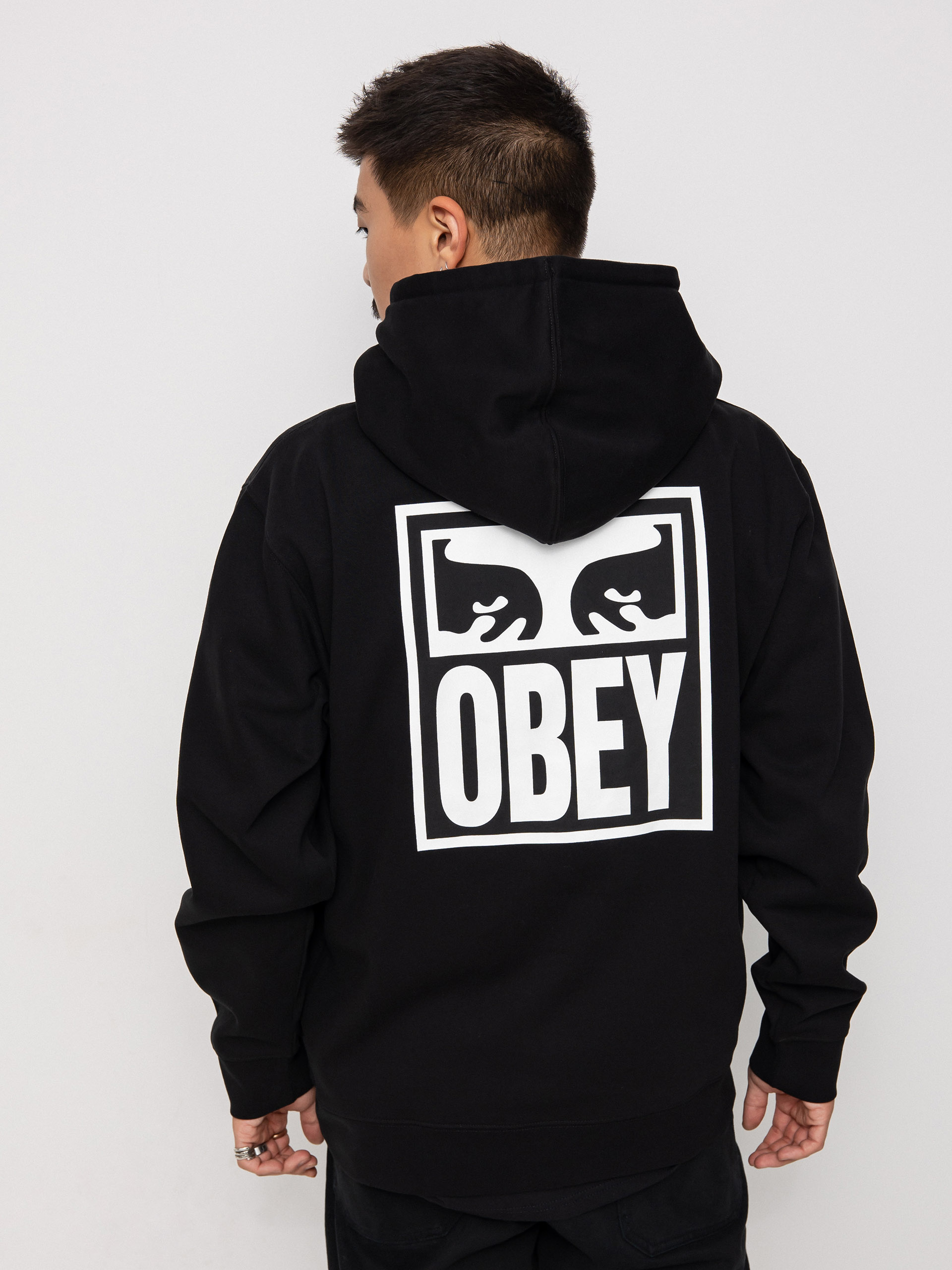 OBEY Obey Eyes Icon HD Kapucnis pulóver (black)