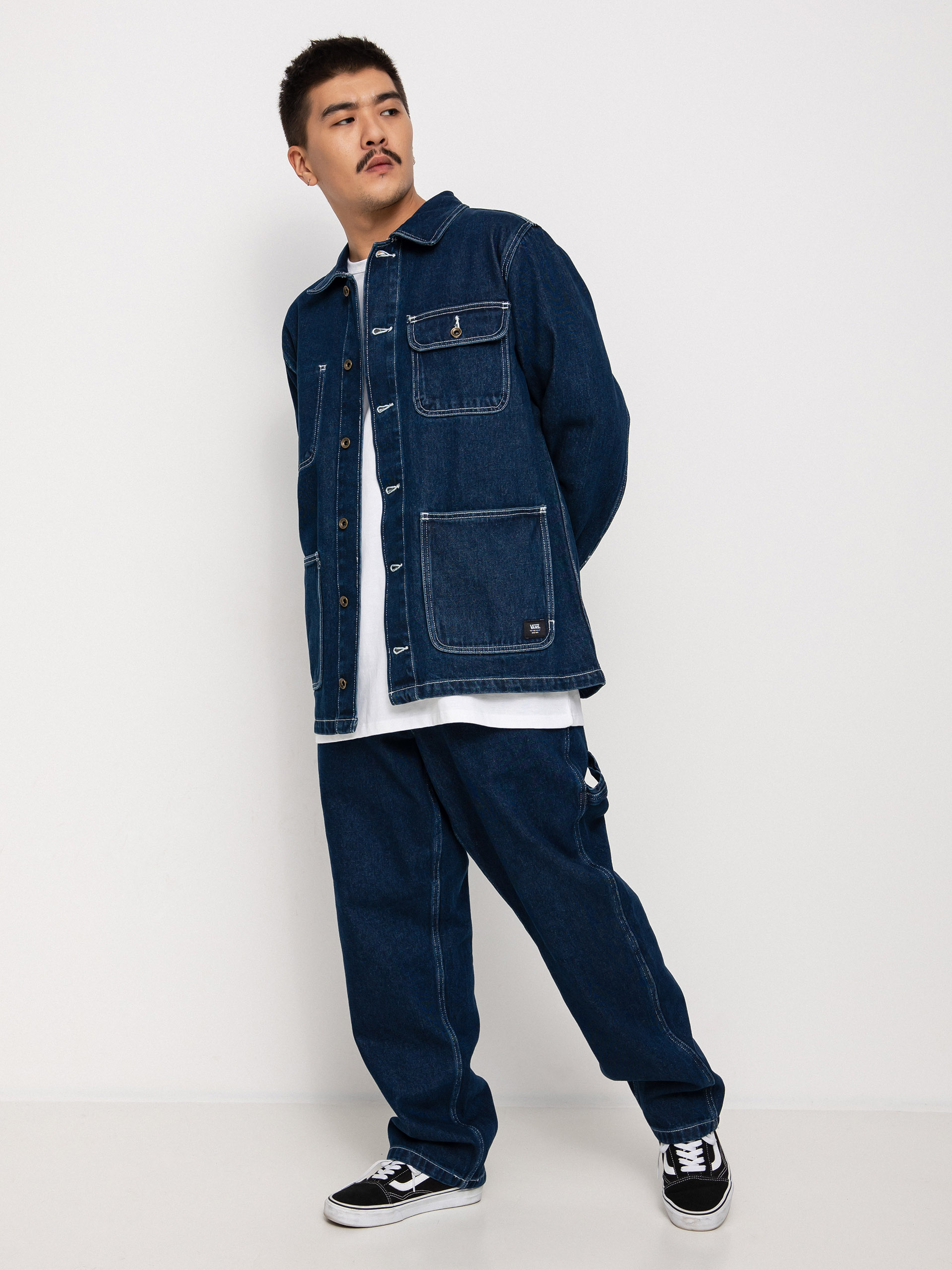 Vans Drill Chore Coat Denim Dzseki (midnight rinse)