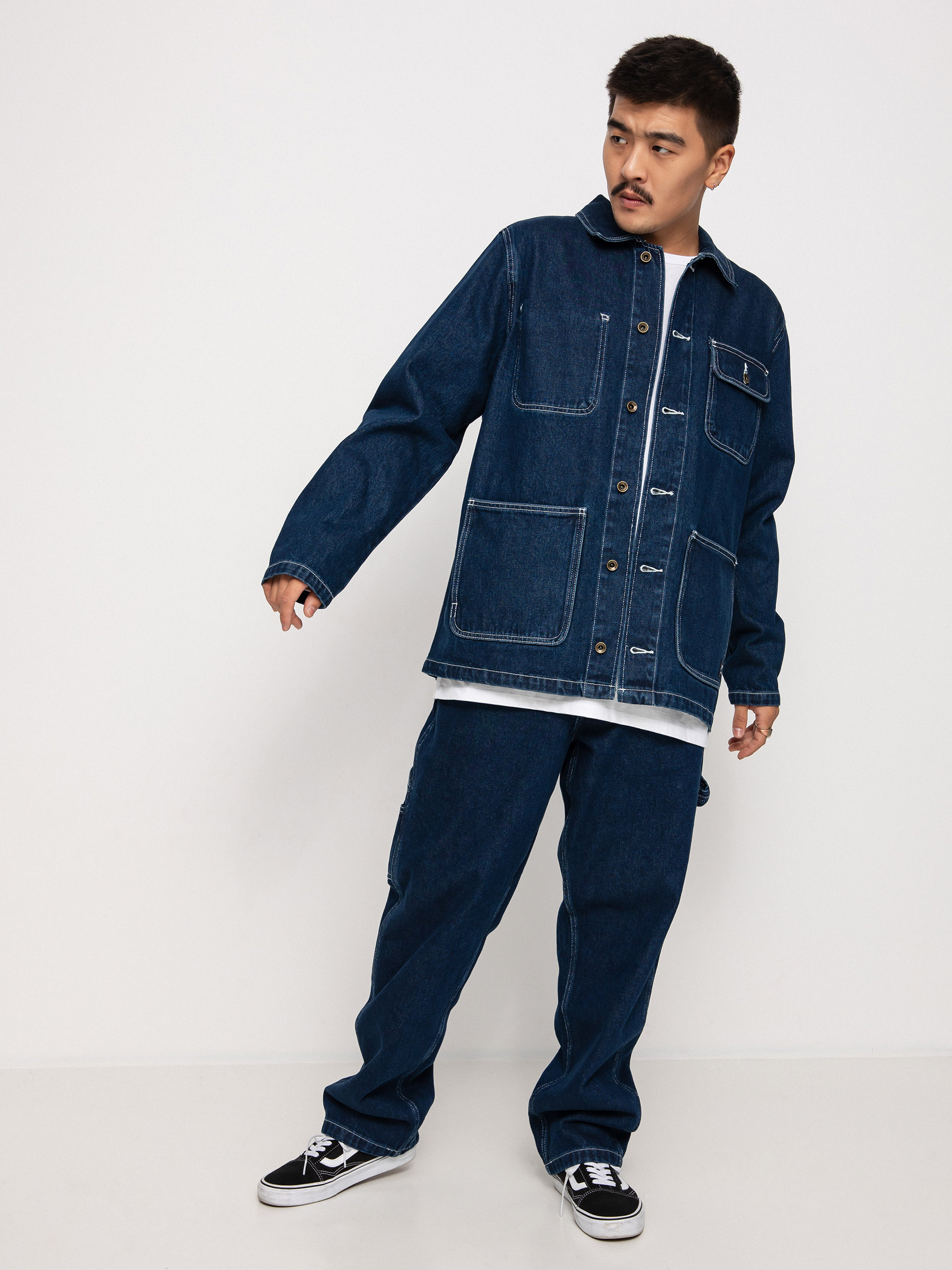 Vans Drill Chore Coat Denim Dzseki (midnight rinse)