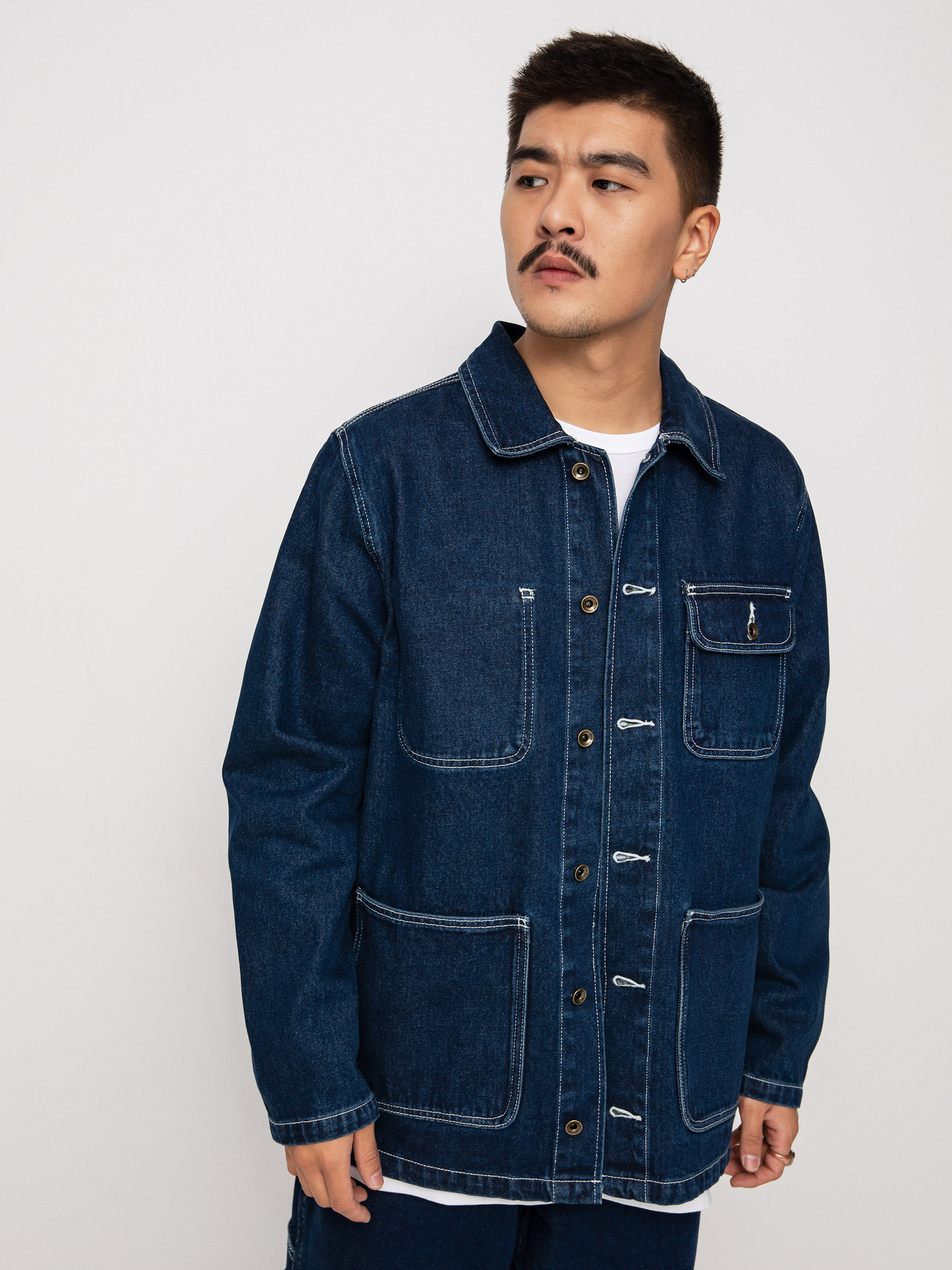Vans Drill Chore Coat Denim Dzseki (midnight rinse)