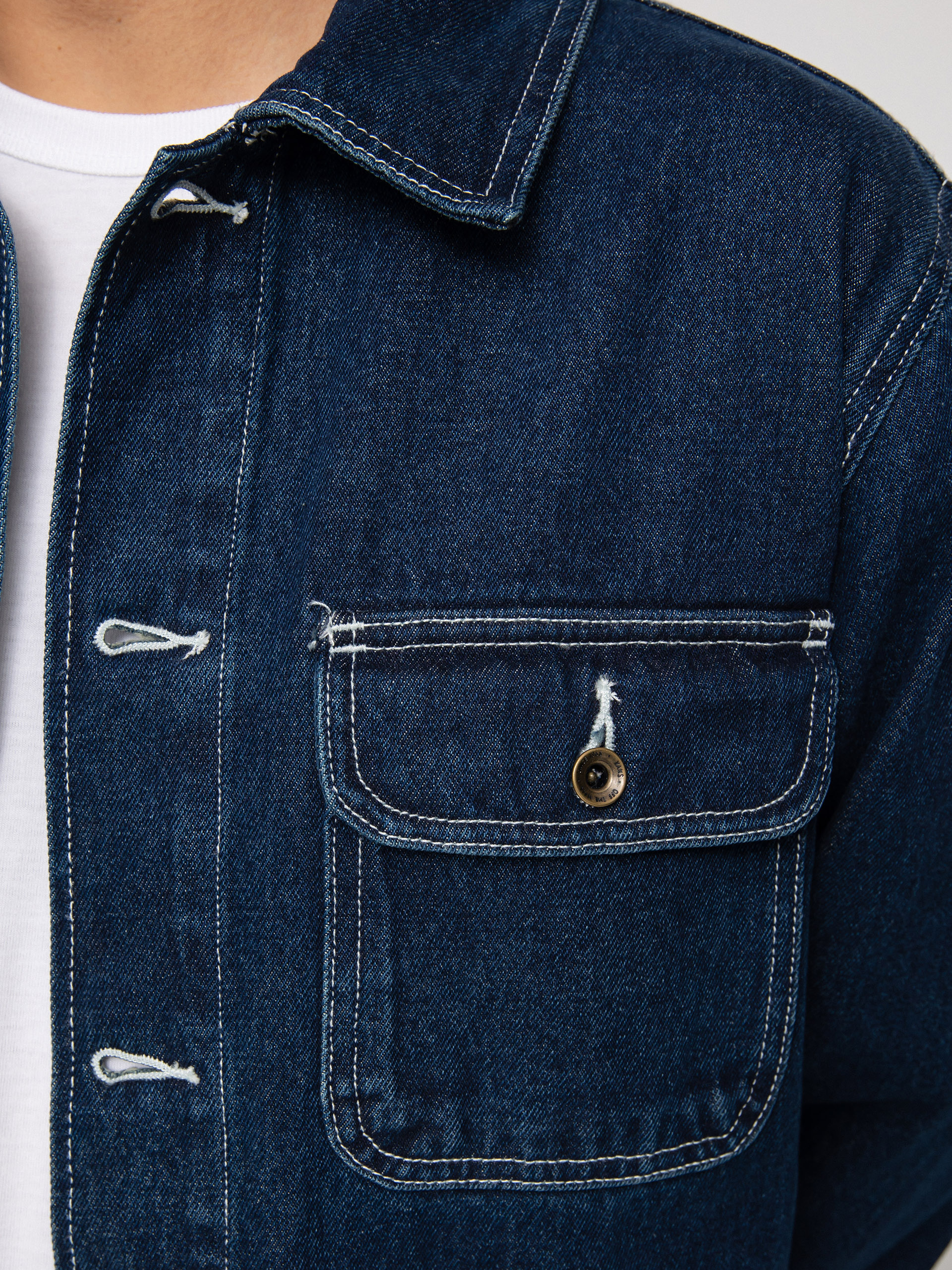 Vans Drill Chore Coat Denim Dzseki (midnight rinse)