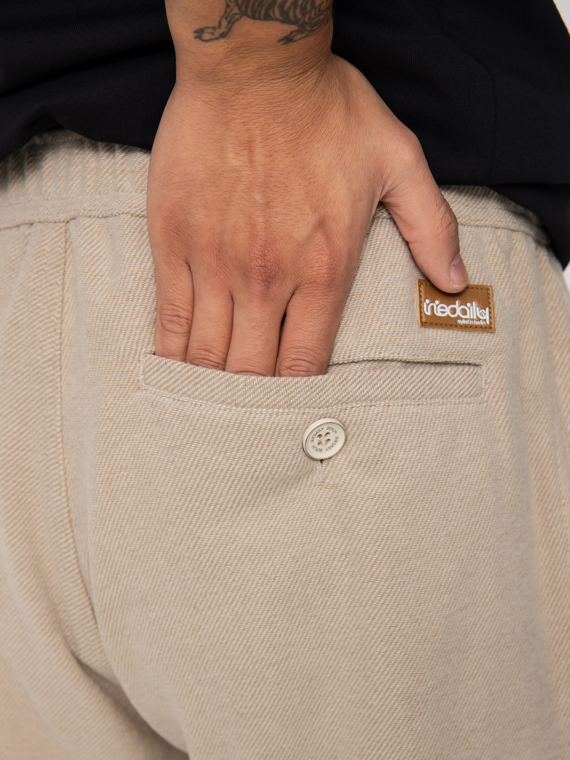 Iriedaily Samuel Flannel Kisnadrág (beige)