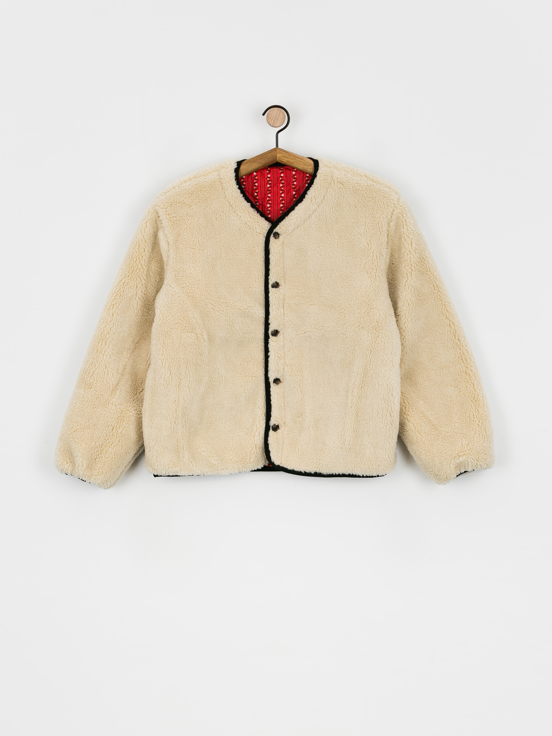 Brixton Sherpa Reversible Padded Dzseki Wmn (mars red praire floral)