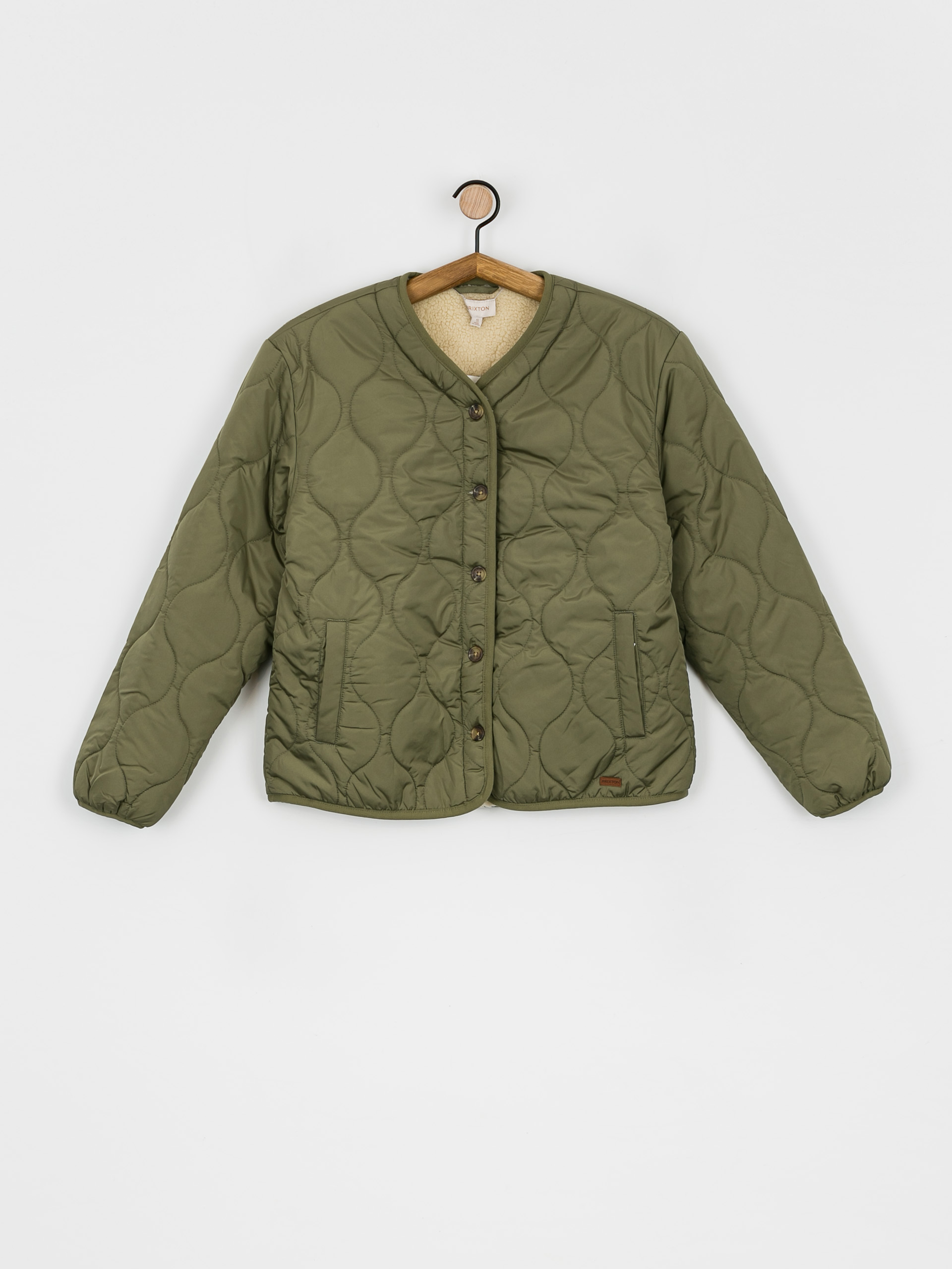 Brixton Sherpa Reversible Padded Dzseki Wmn (military olive)