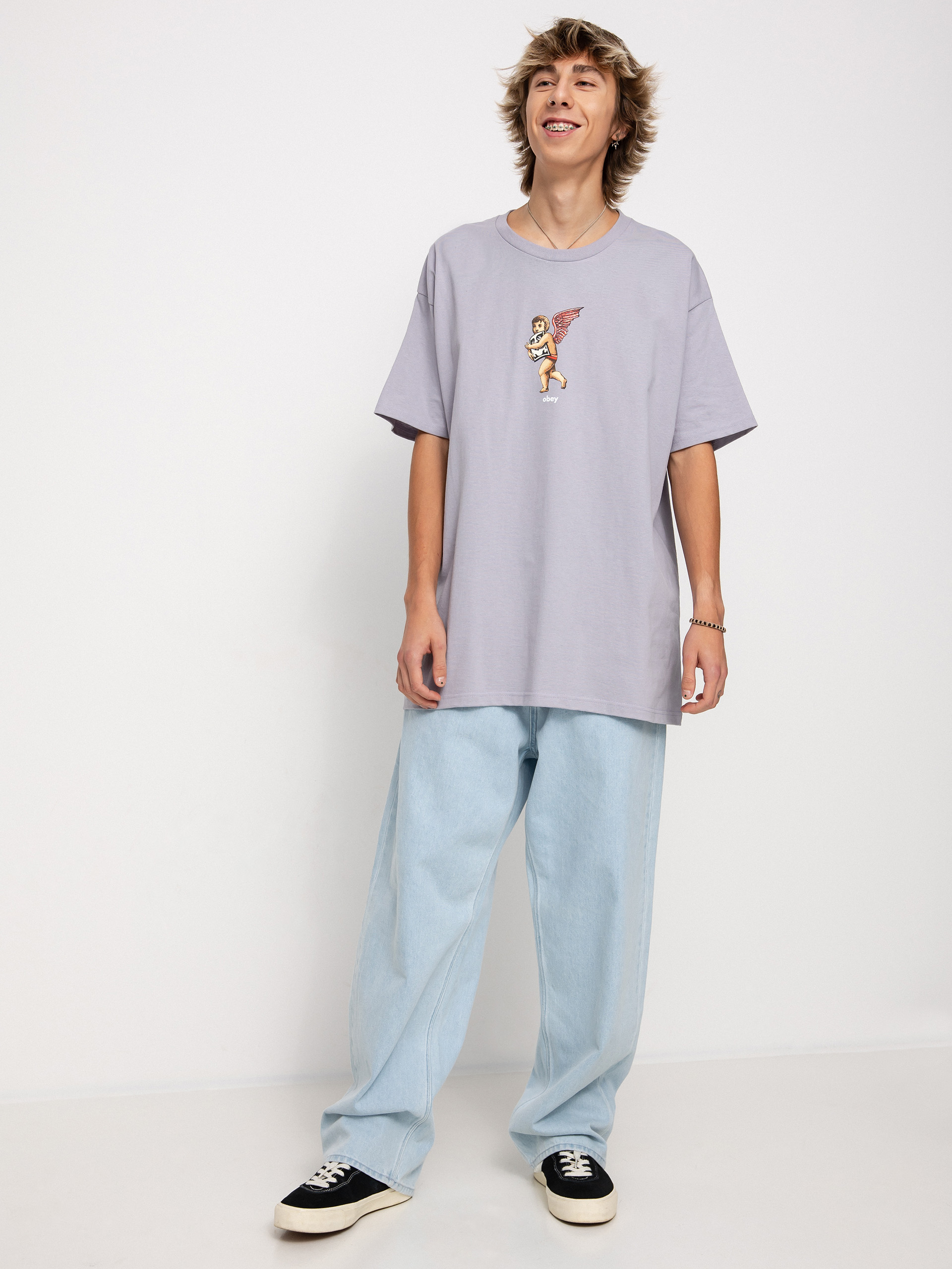 OBEY Angel Wings Ujjatlan felső (lilac chalk)