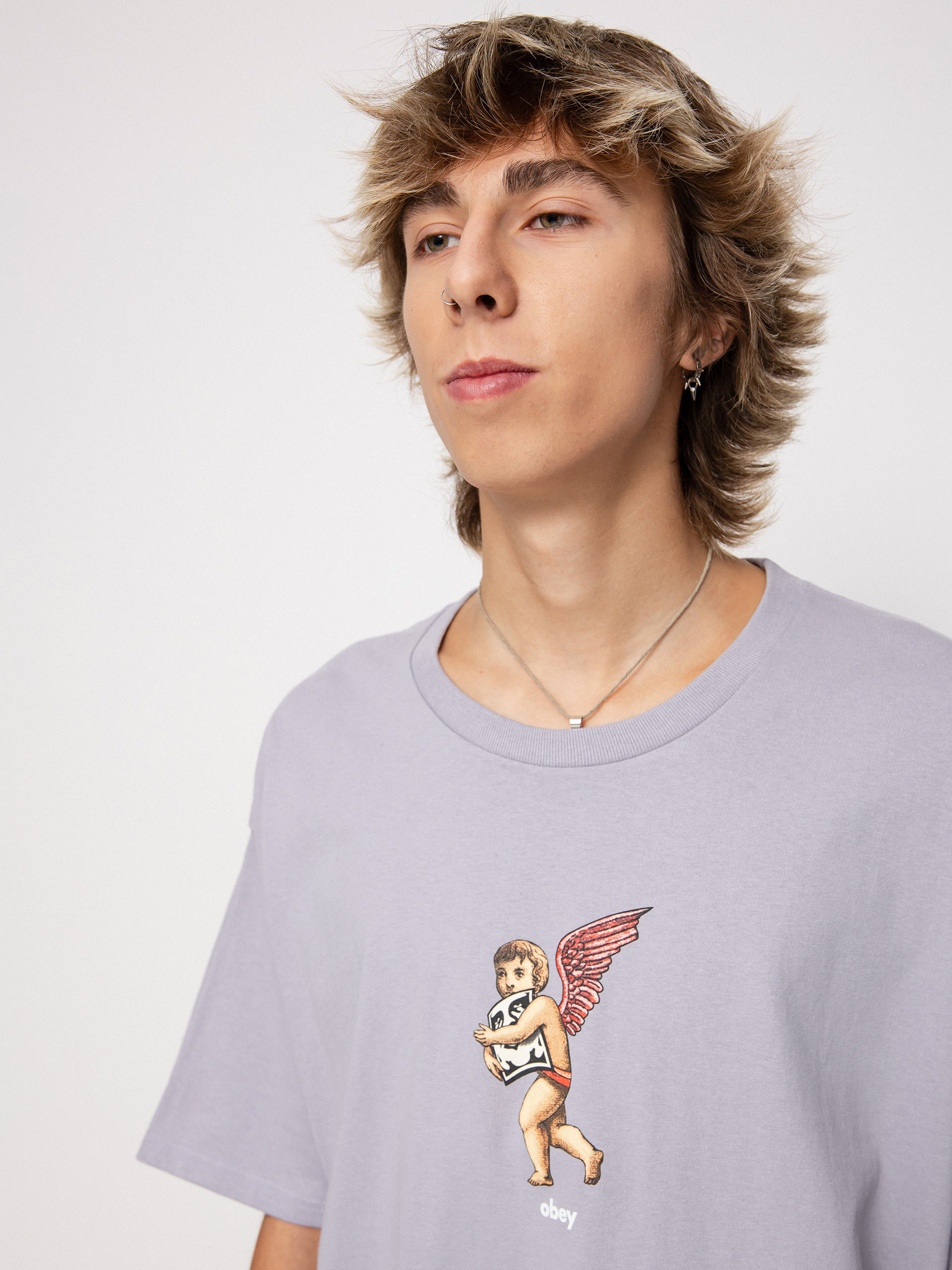 OBEY Angel Wings Ujjatlan felső (lilac chalk)