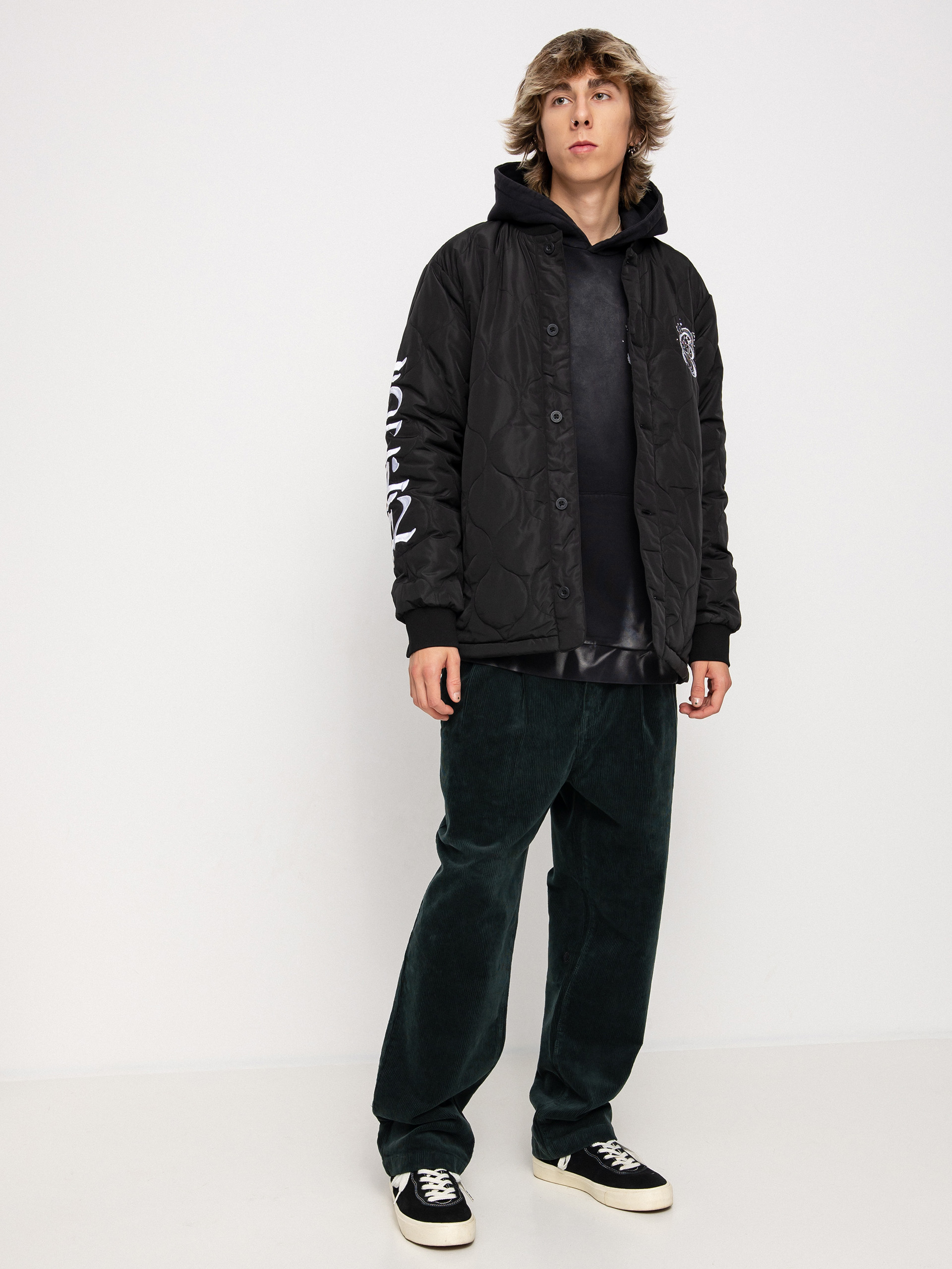 RipNDip Mystic Jerm Quilted Bomber Dzseki (black)