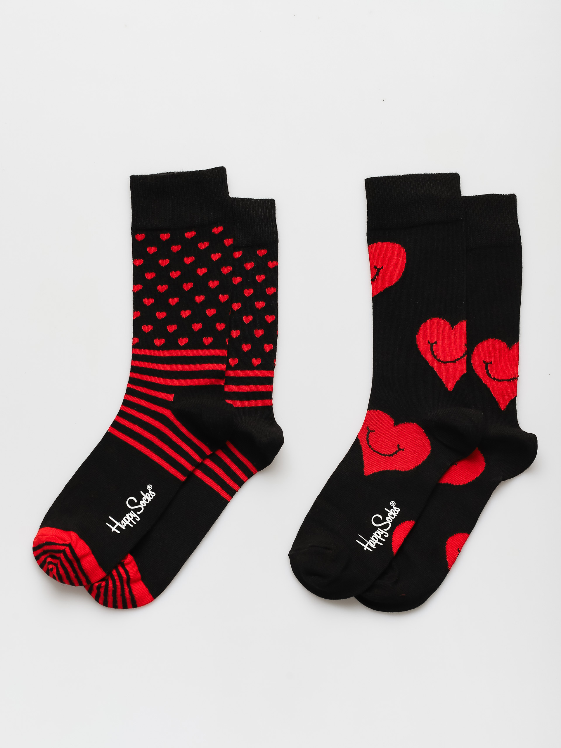 Happy Socks Valentine 2Pk Zokni (black/red)
