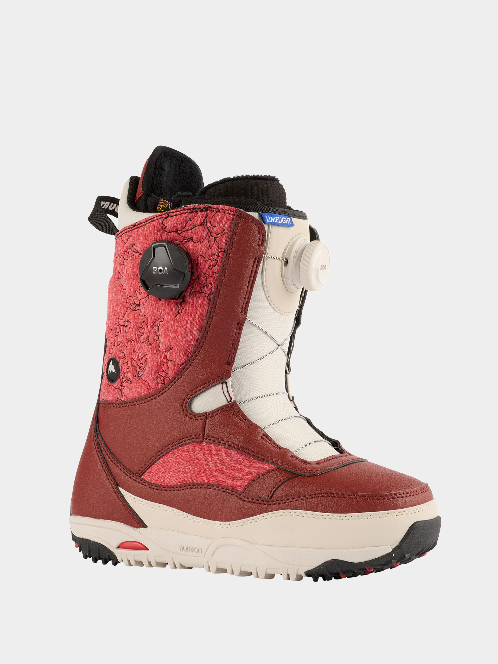Női Burton Limelight Boa Snowboard cipők (red/stout white)