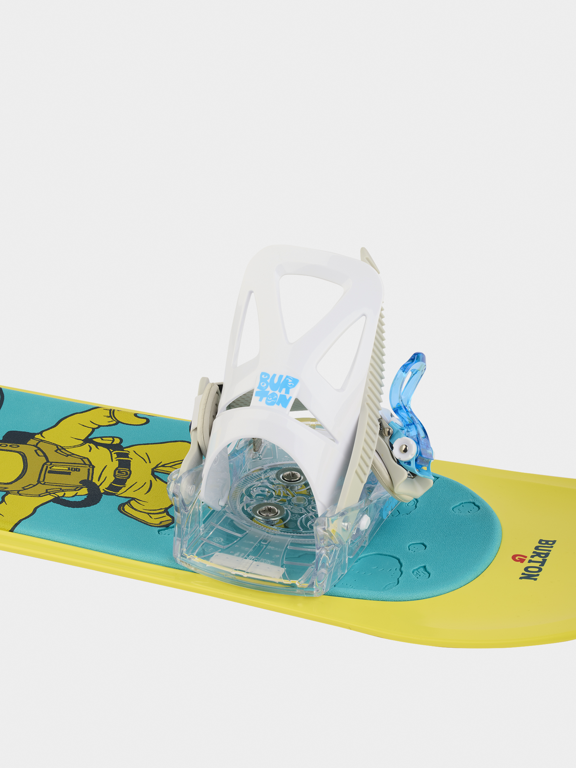 Burton Mini Grom Disc JR Snowboard kötés (white)