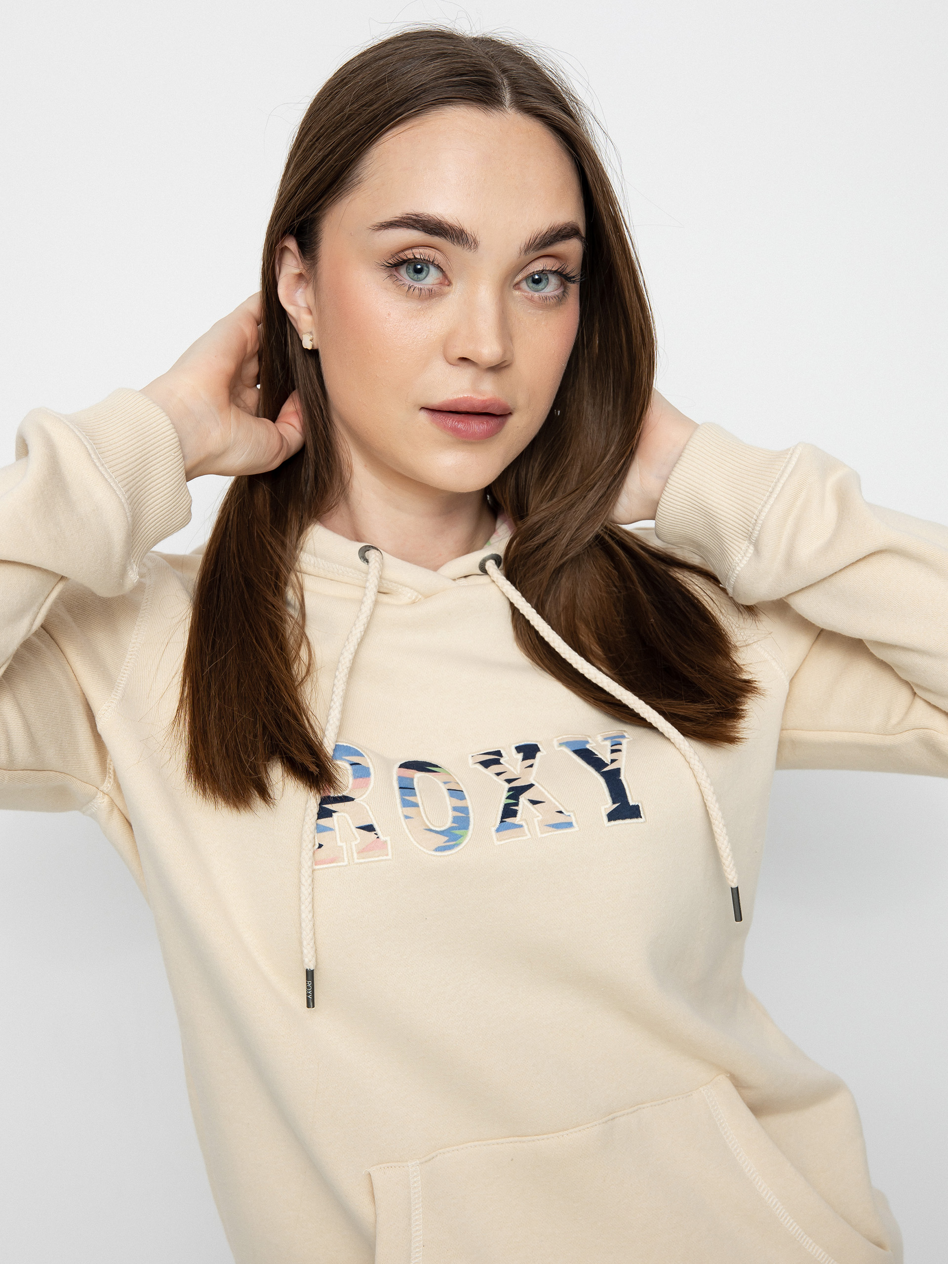 Roxy Right On Time HD Kapucnis pulóver Wmn (tapioca)