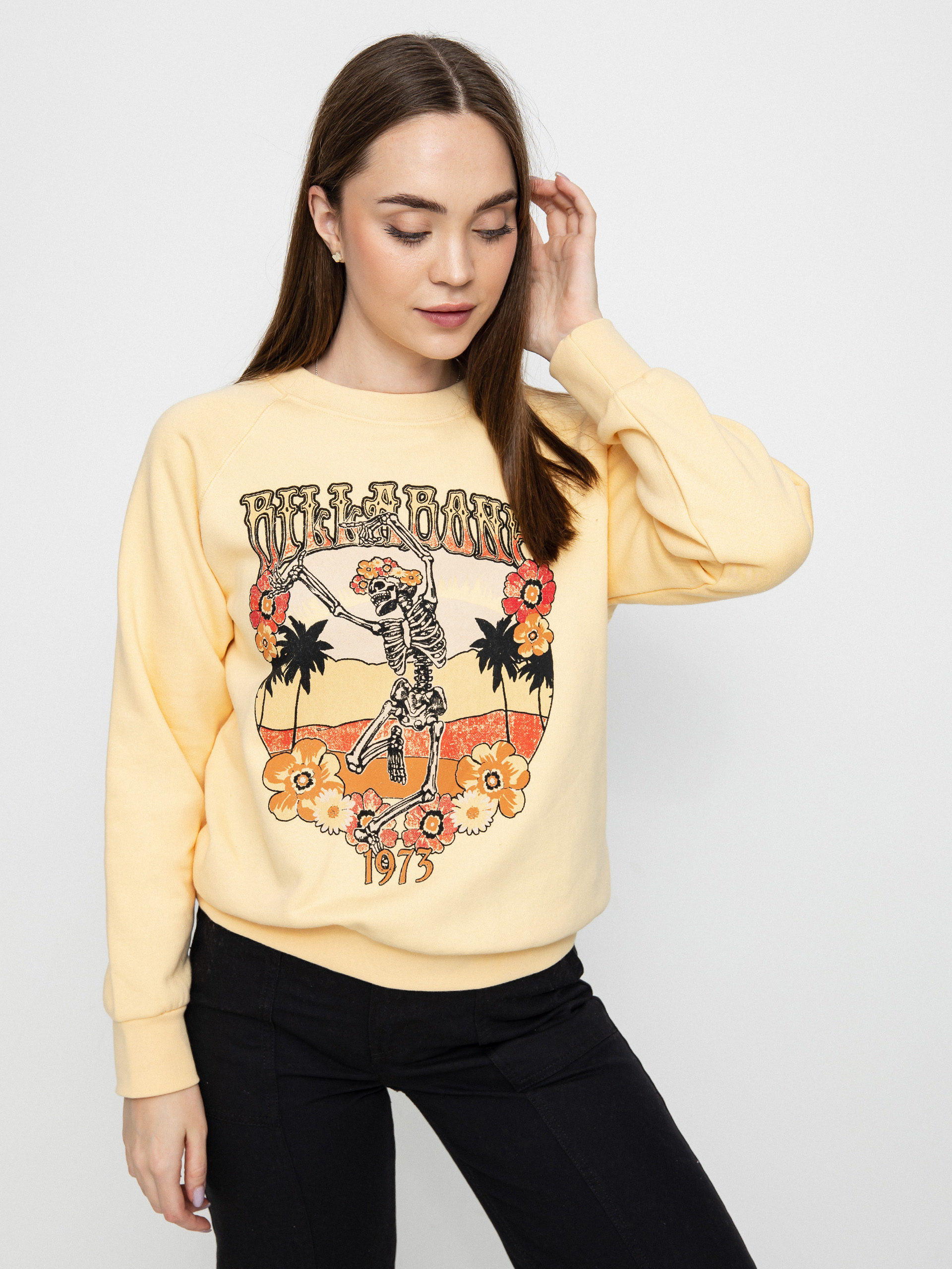 Billabong Shrunken Pulóver Wmn (buttermilk)