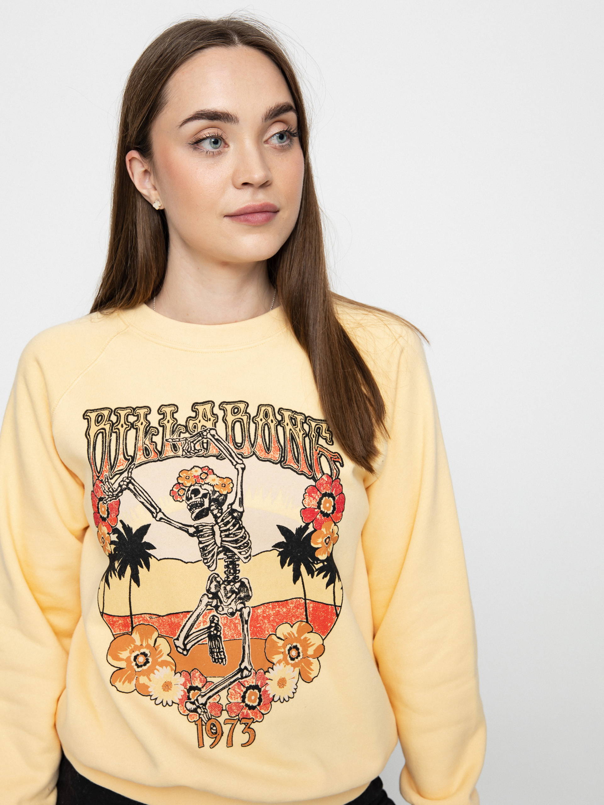 Billabong Shrunken Pulóver Wmn (buttermilk)