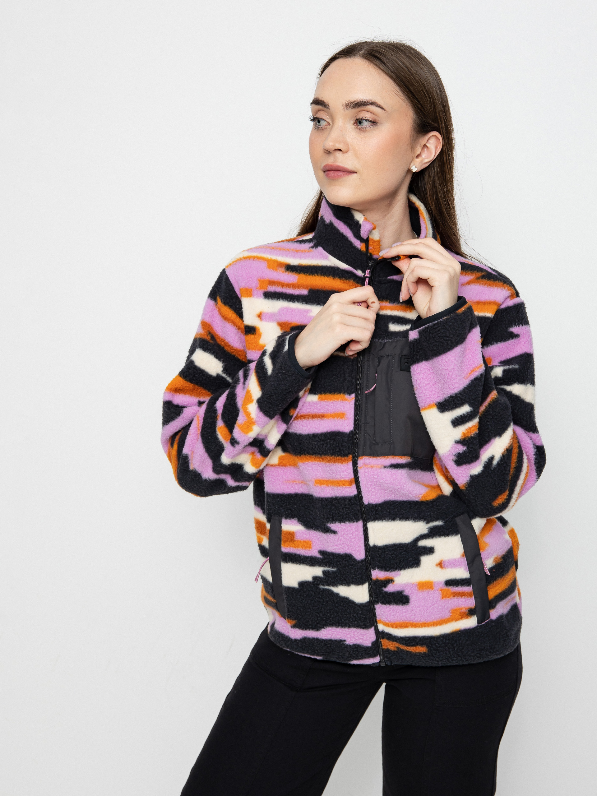 Női Billabong Switchback Pull Polár pulóver (black multi)