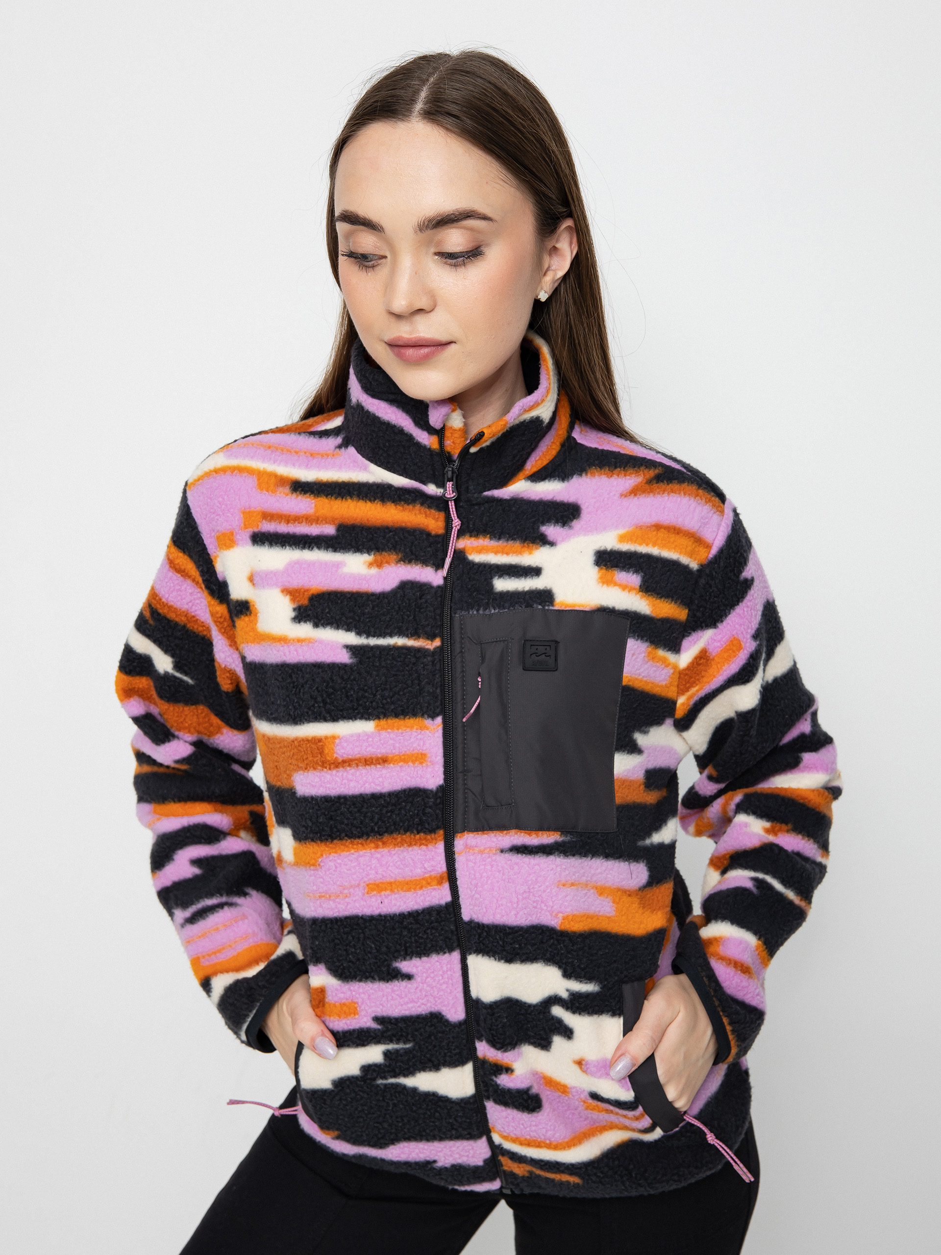 Női Billabong Switchback Pull Polár pulóver (black multi)