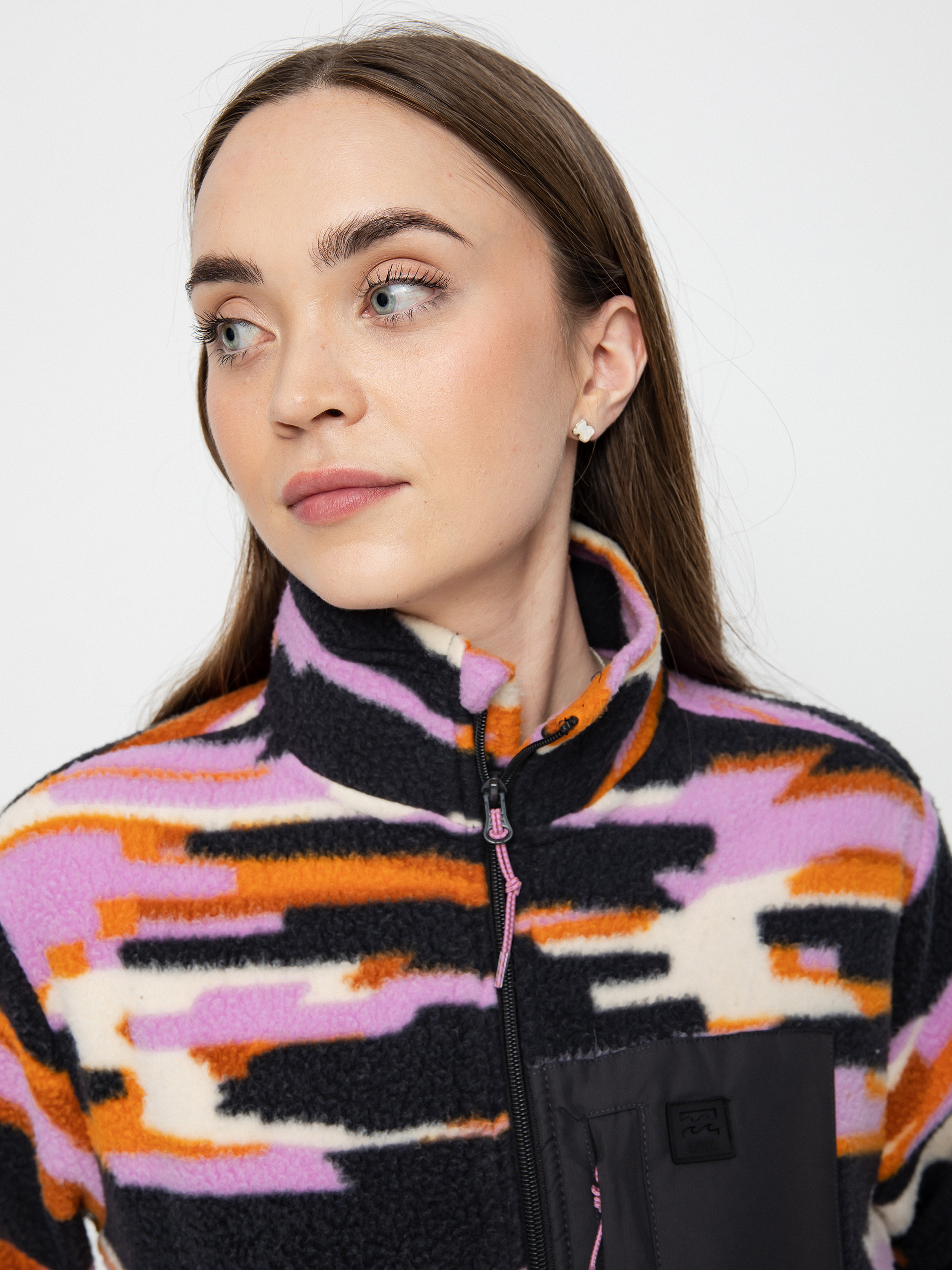 Női Billabong Switchback Pull Polár pulóver (black multi)