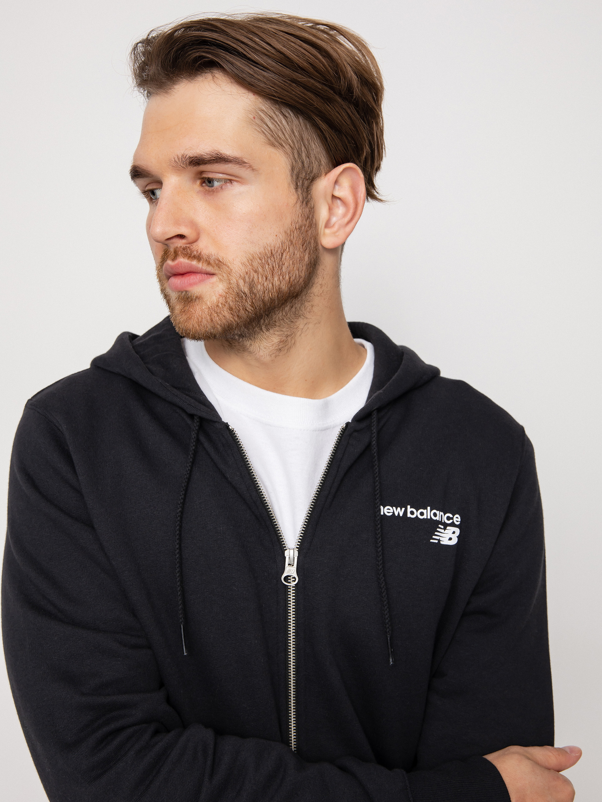 New Balance Classic Core ZHD Kapucnis pulóver (black)