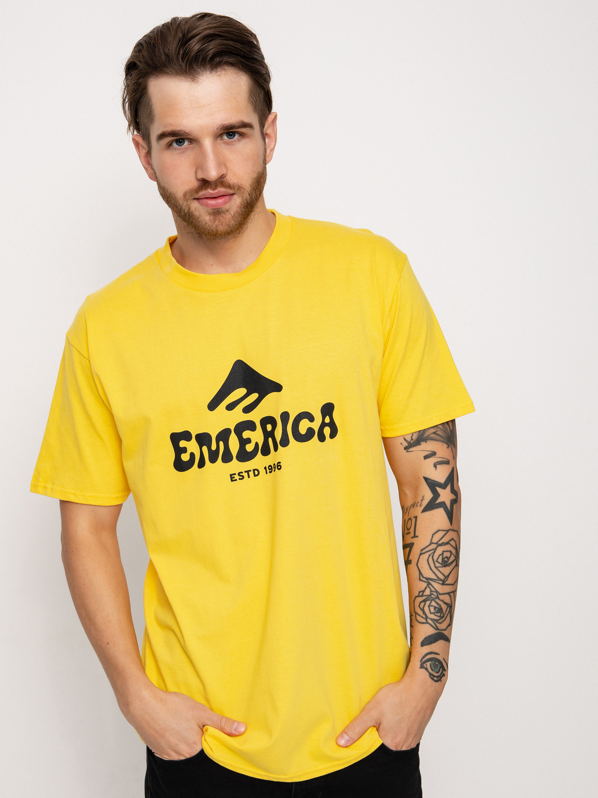 Emerica Puffy póló (yellow)