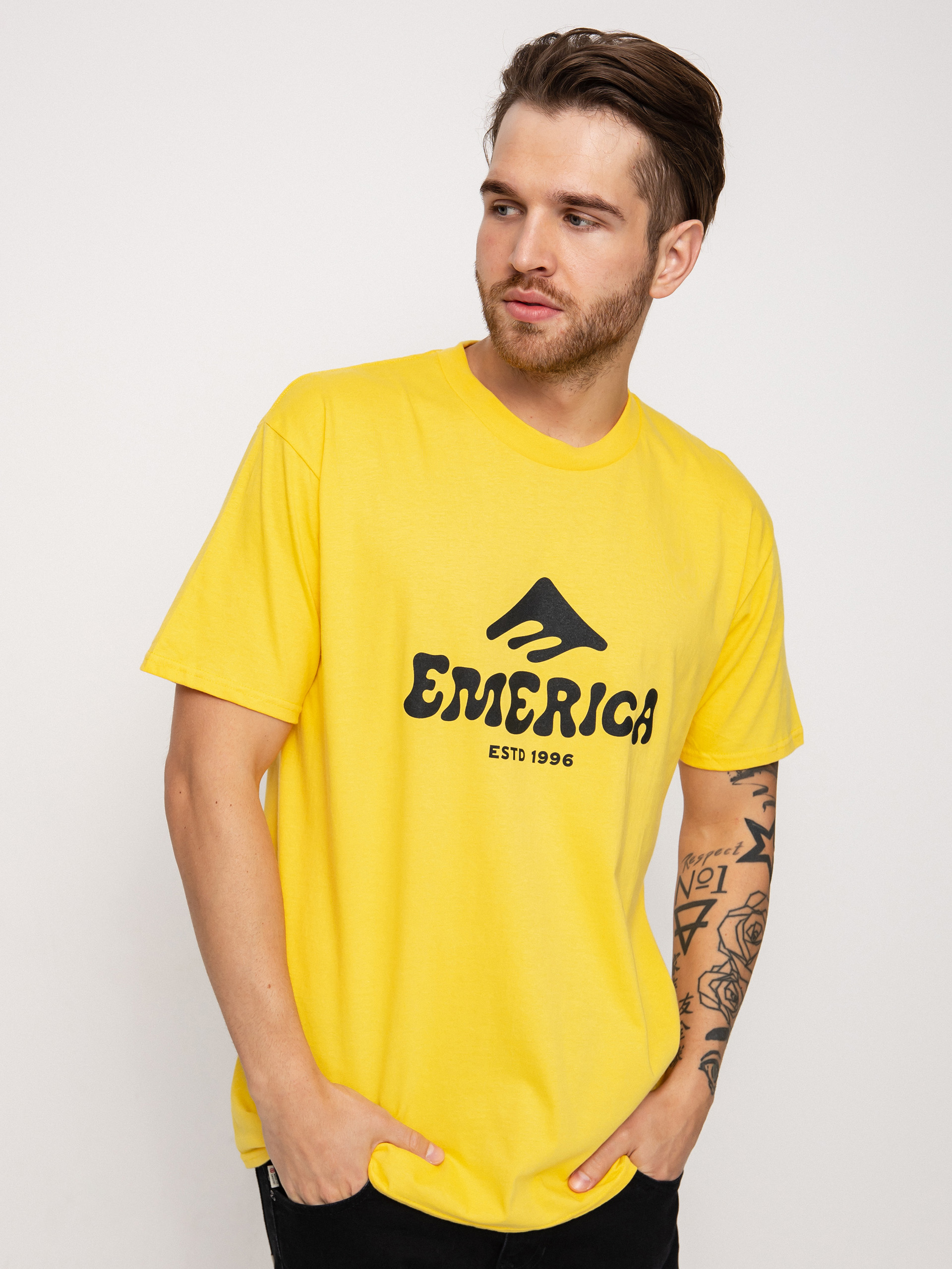 Emerica Puffy póló (yellow)