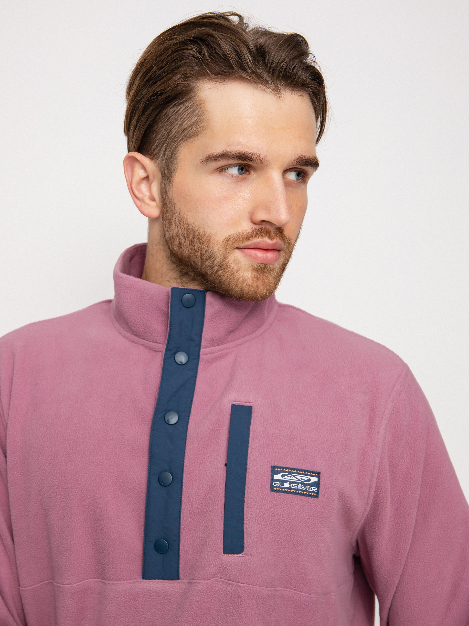 Férfi Quiksilver No Destination 2 Polár pulóver (dusty orchid)