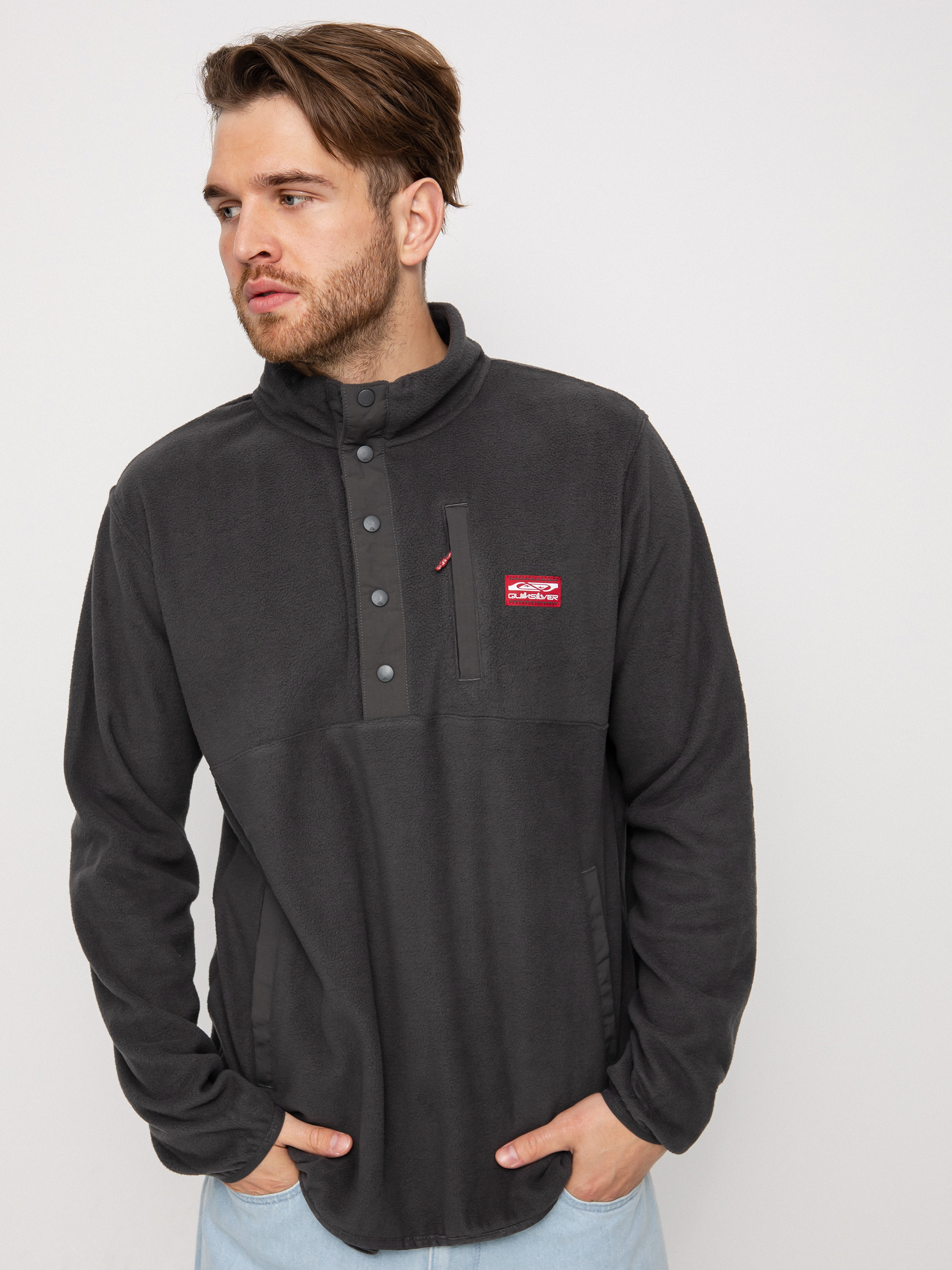 Férfi Quiksilver No Destination 2 Polár pulóver (phantom)