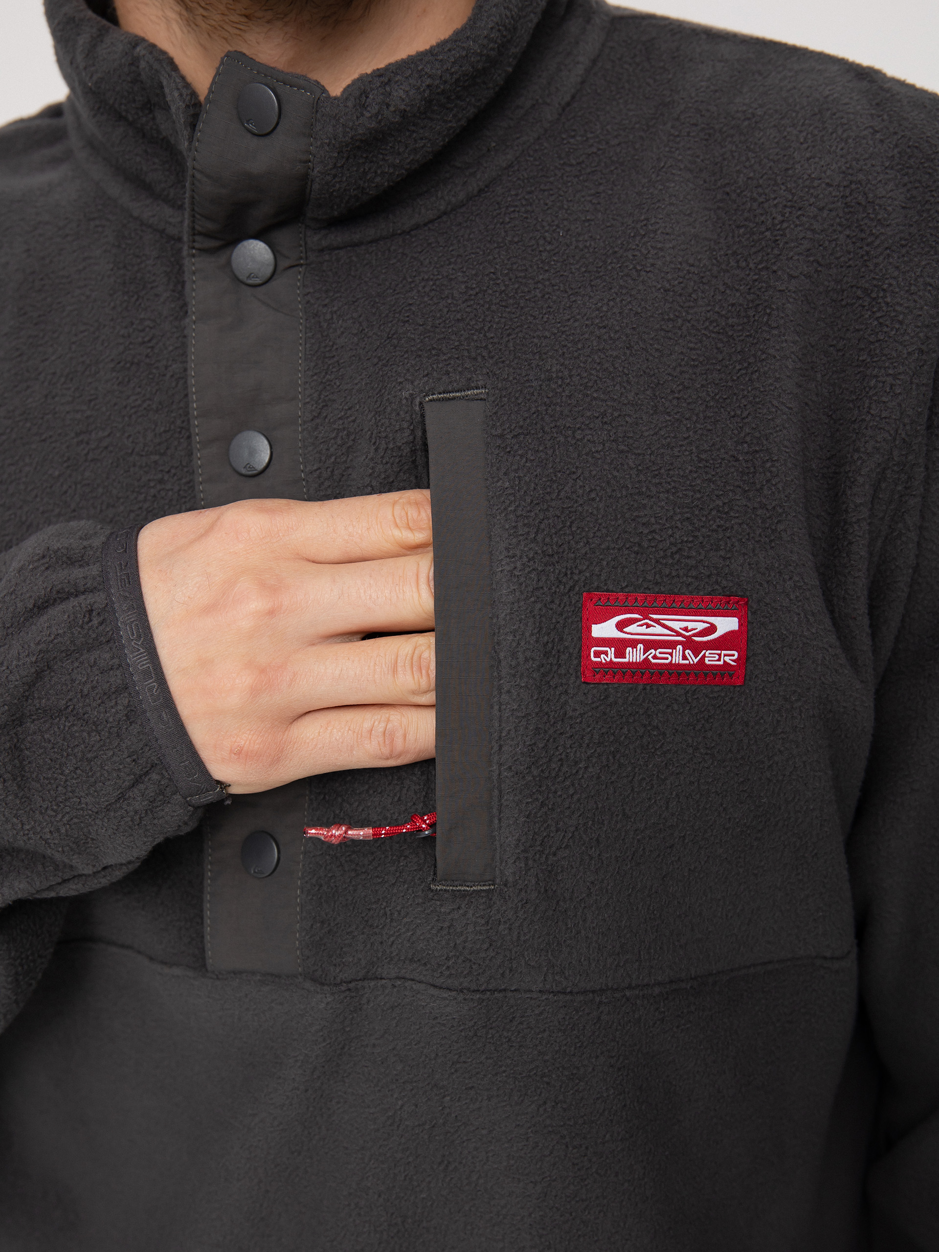 Férfi Quiksilver No Destination 2 Polár pulóver (phantom)