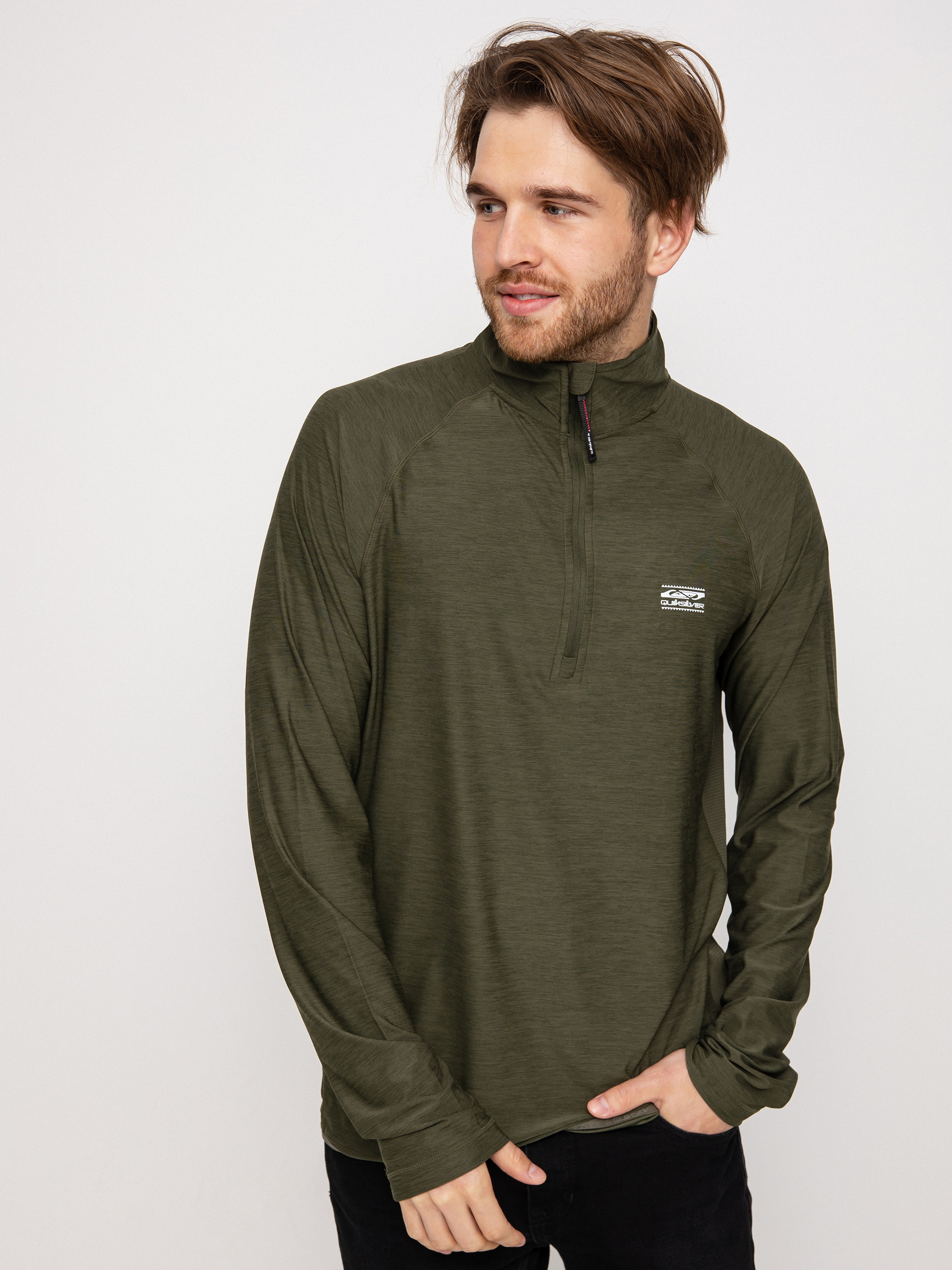 Férfi Quiksilver Coast Runner Polár pulóver (grape leaf heather)