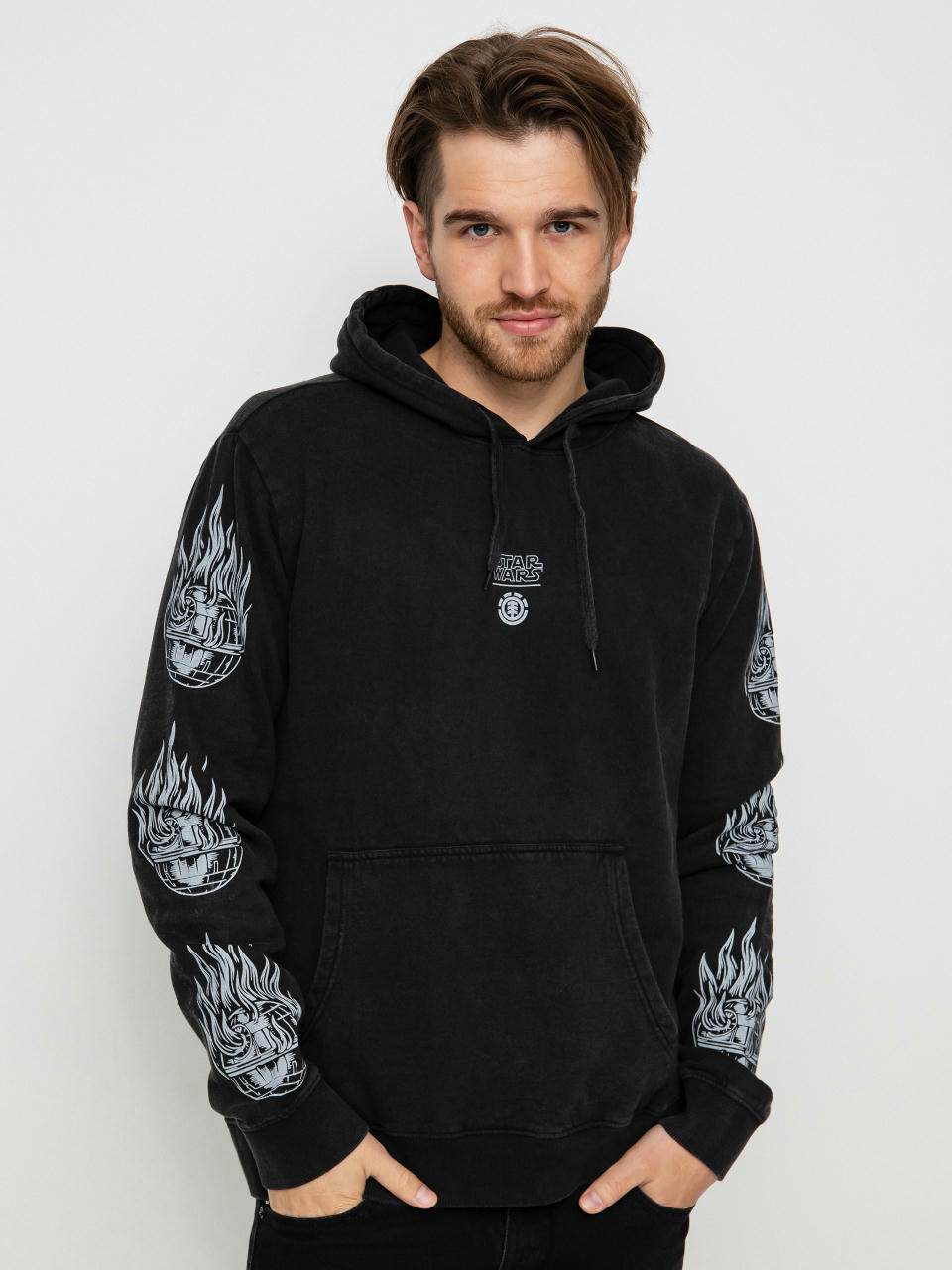 Element Deathstar Pulóver (washed black)