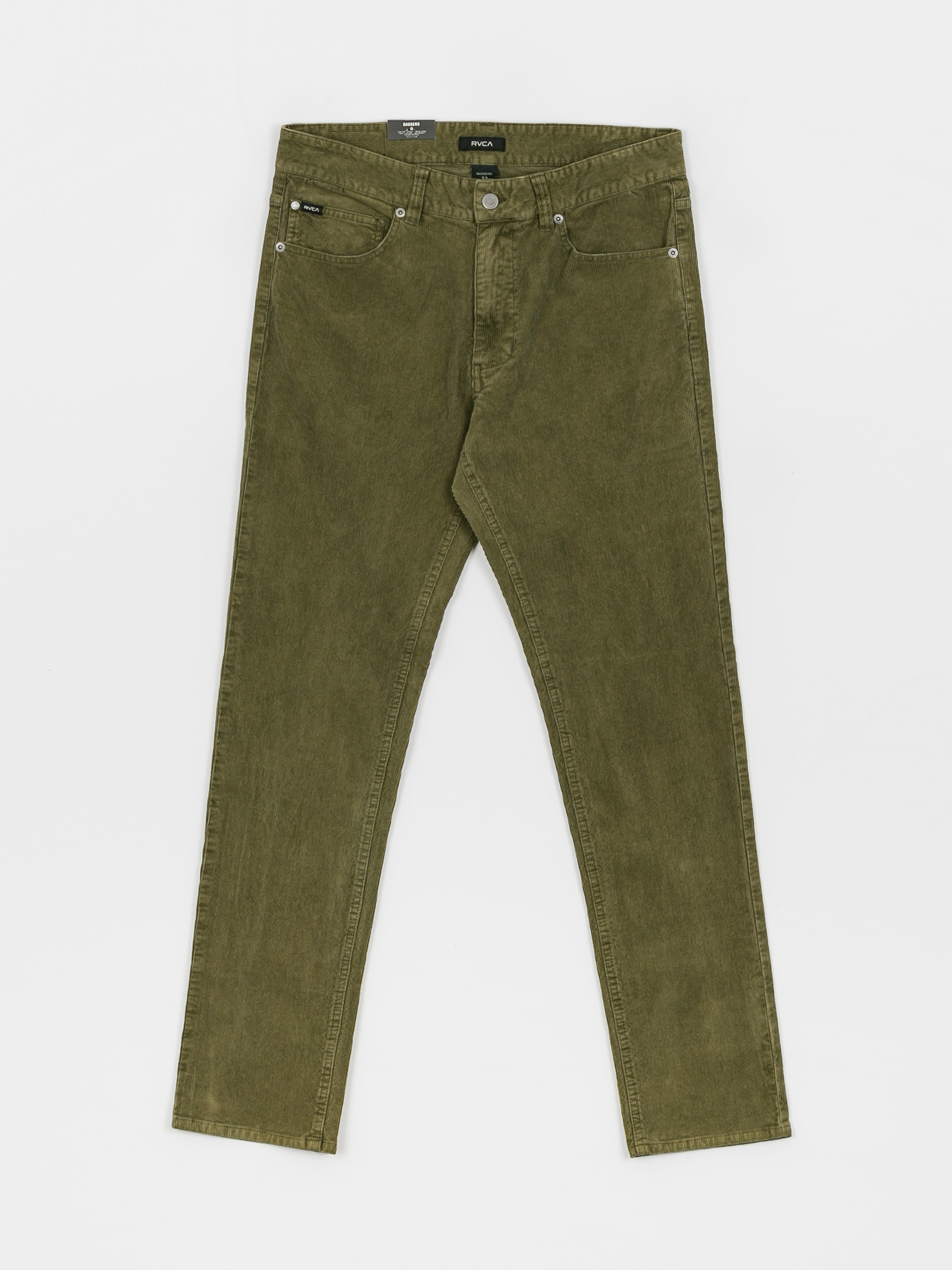 RVCA Daggers Pigment Cord Kisnadrág (olive)