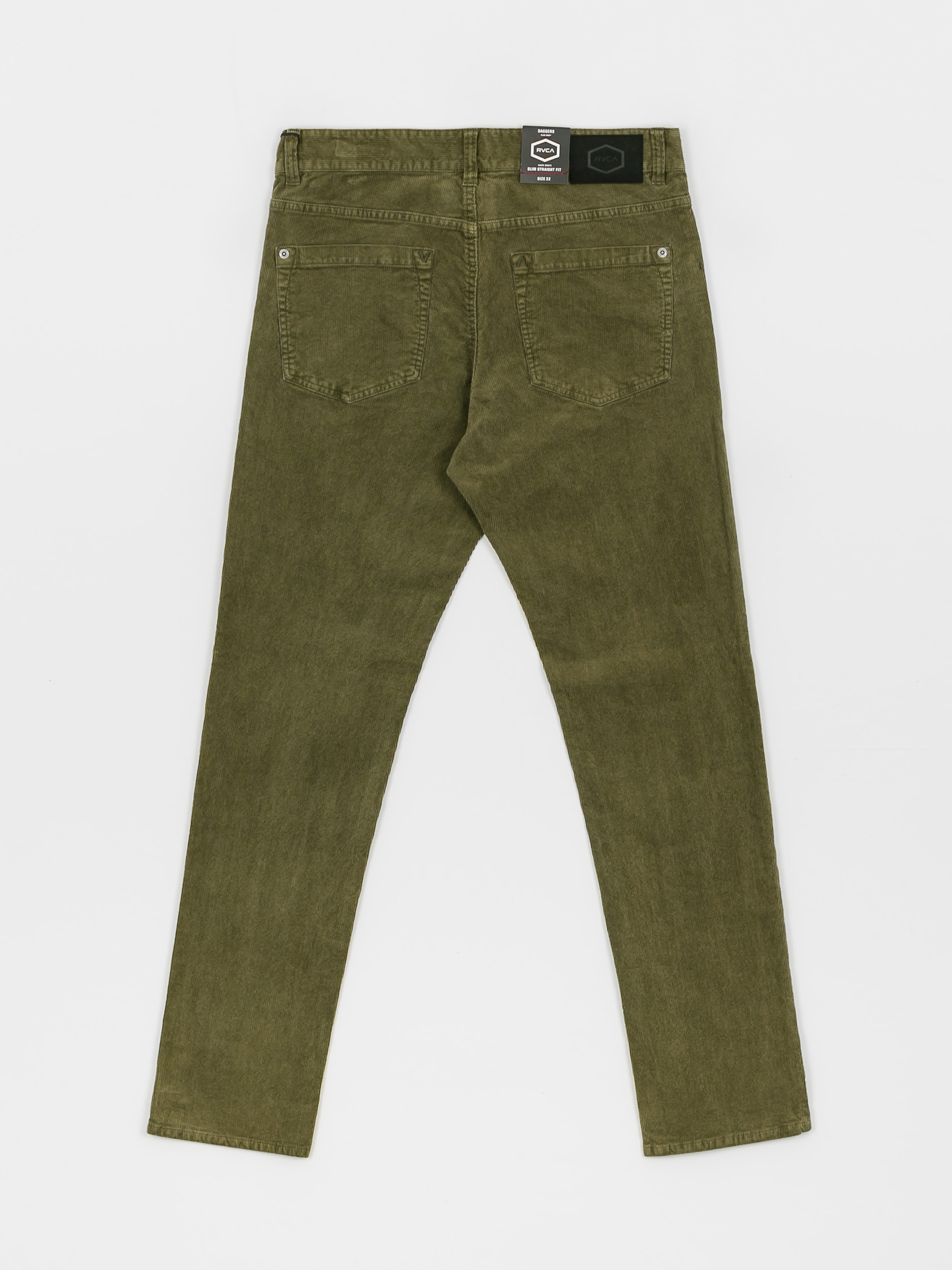 RVCA Daggers Pigment Cord Kisnadrág (olive)