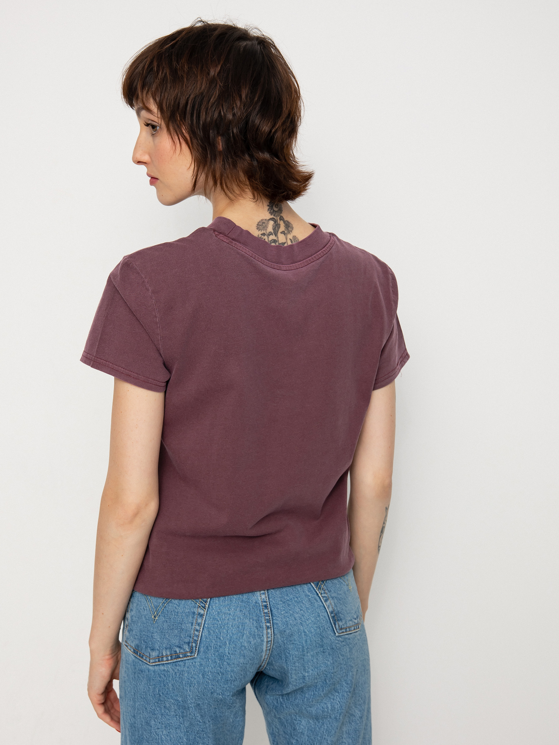 Volcom Solid Stone Emb póló Wmn (burgundy)