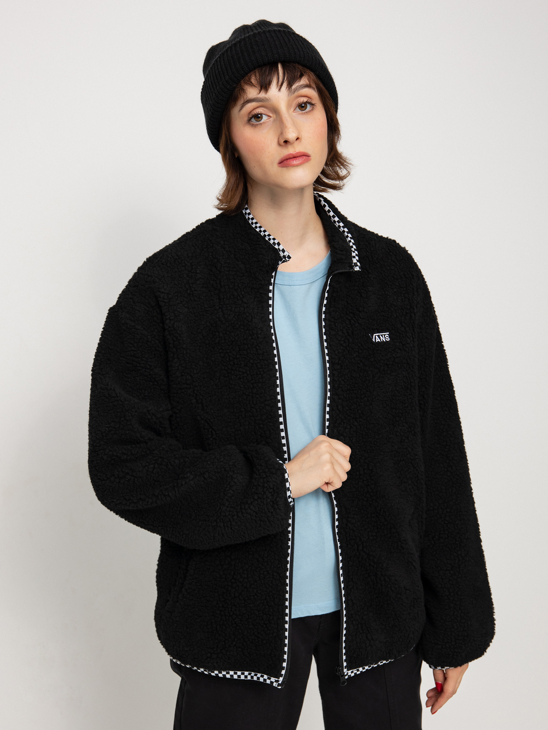 Női Vans Griffen Ls Rpf Zip Polár pulóver (black)