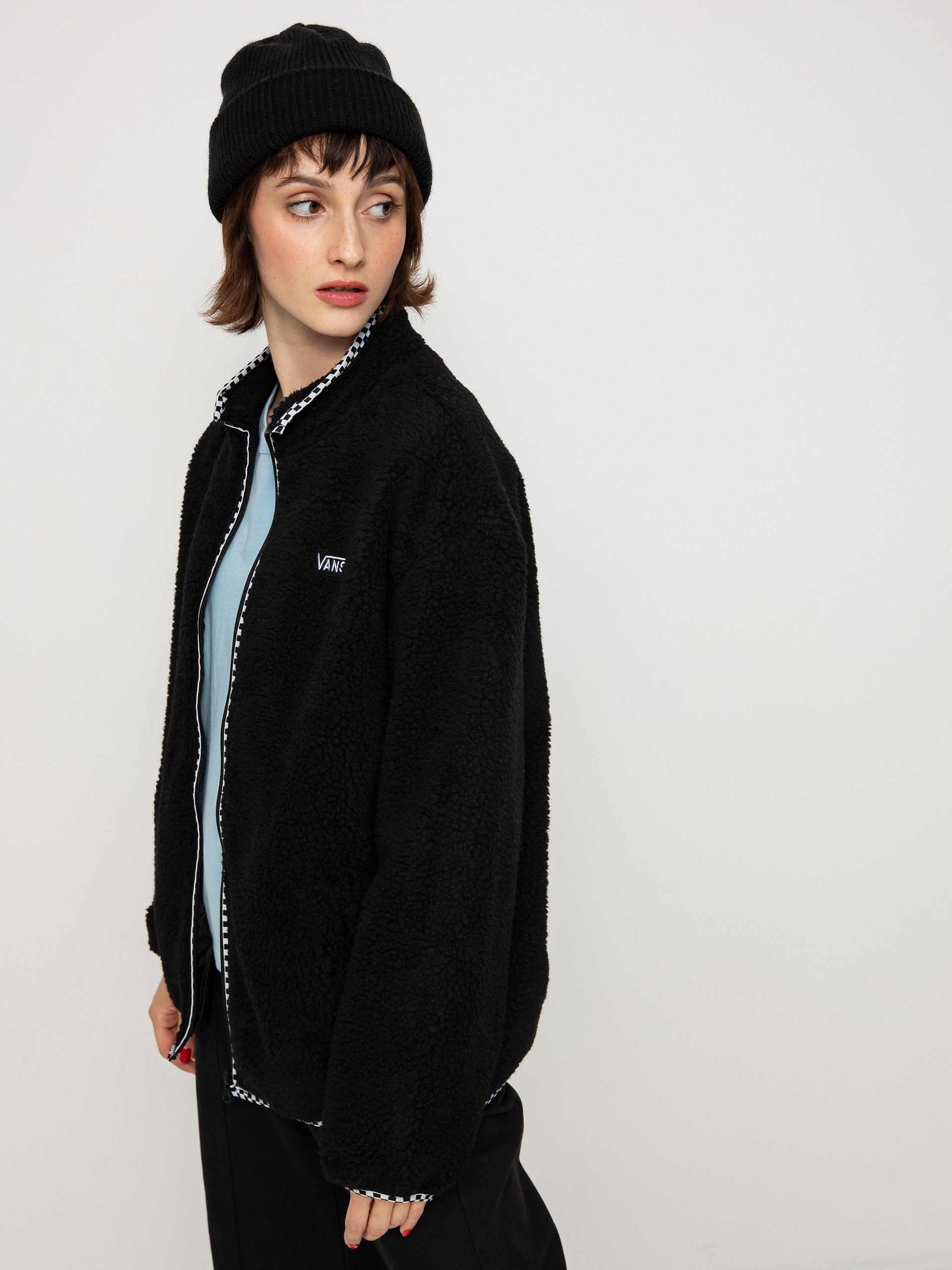 Női Vans Griffen Ls Rpf Zip Polár pulóver (black)