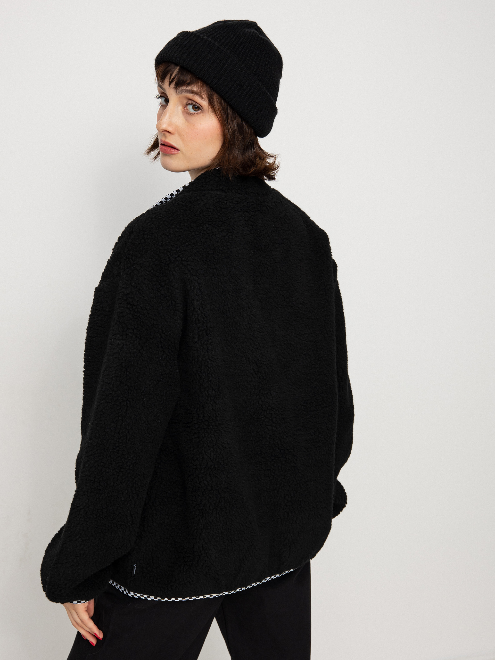 Női Vans Griffen Ls Rpf Zip Polár pulóver (black)