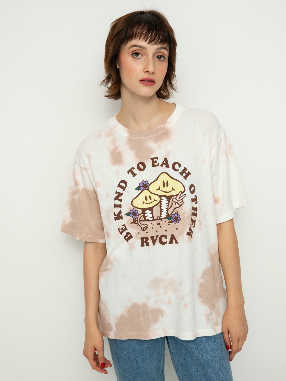 RVCA Be Kind póló Wmn (dusty rose)