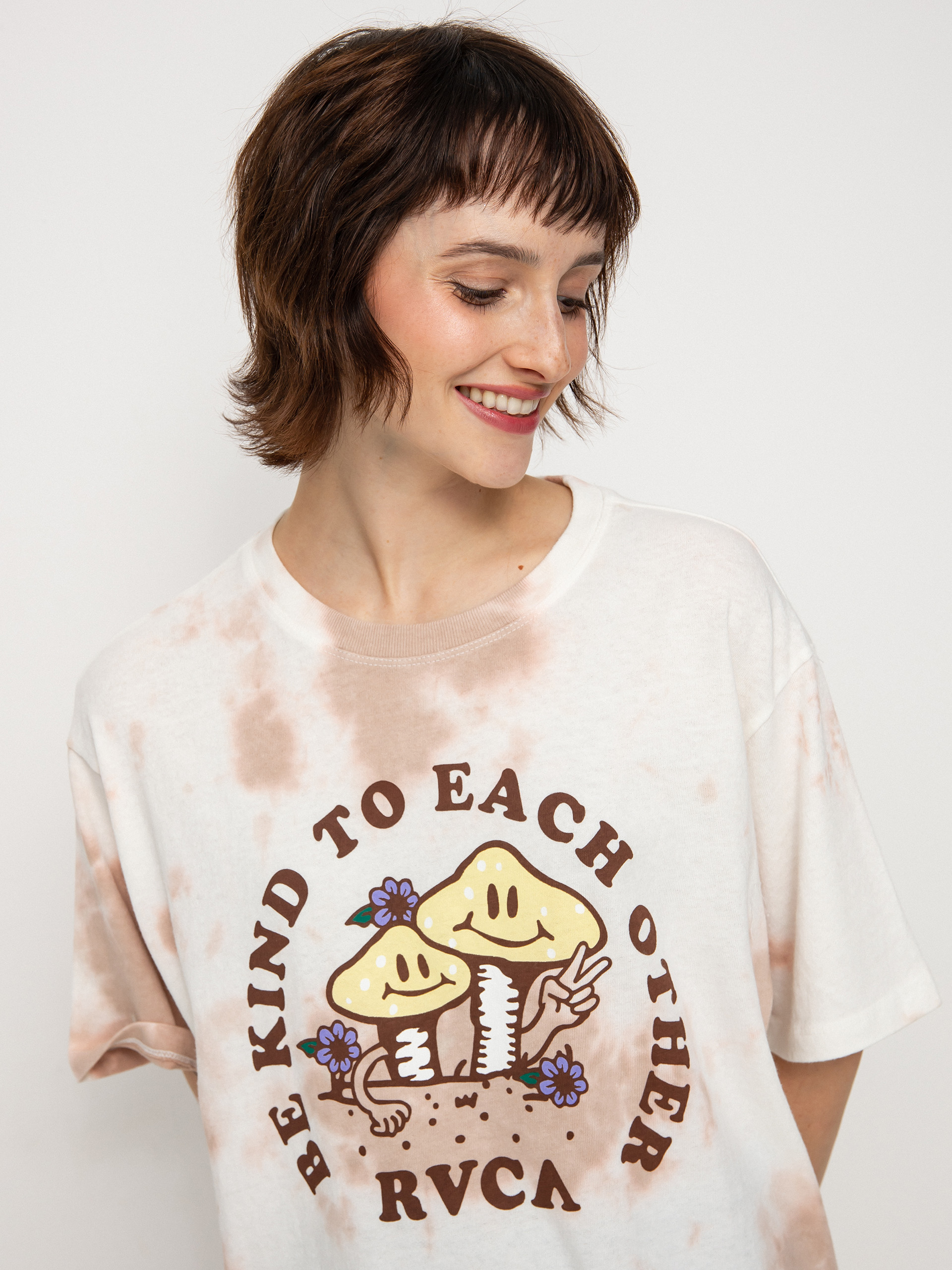 RVCA Be Kind póló Wmn (dusty rose)