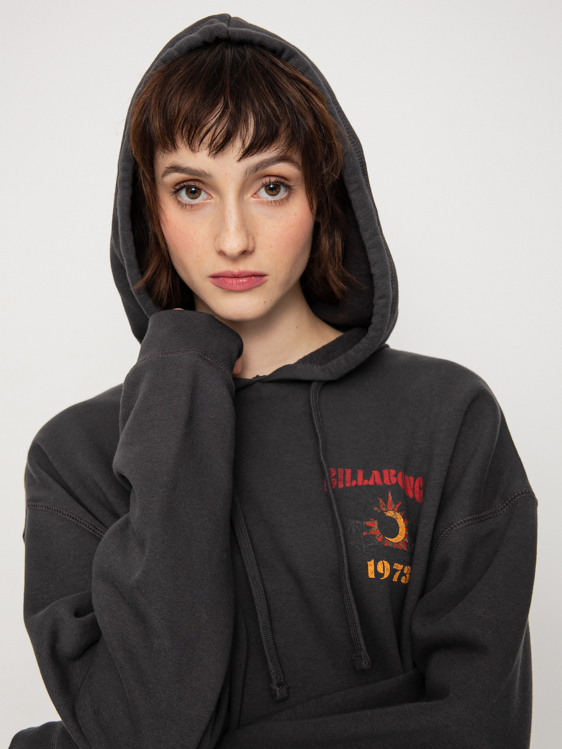 Billabong Ride Out HD Kapucnis pulóver Wmn (off black)