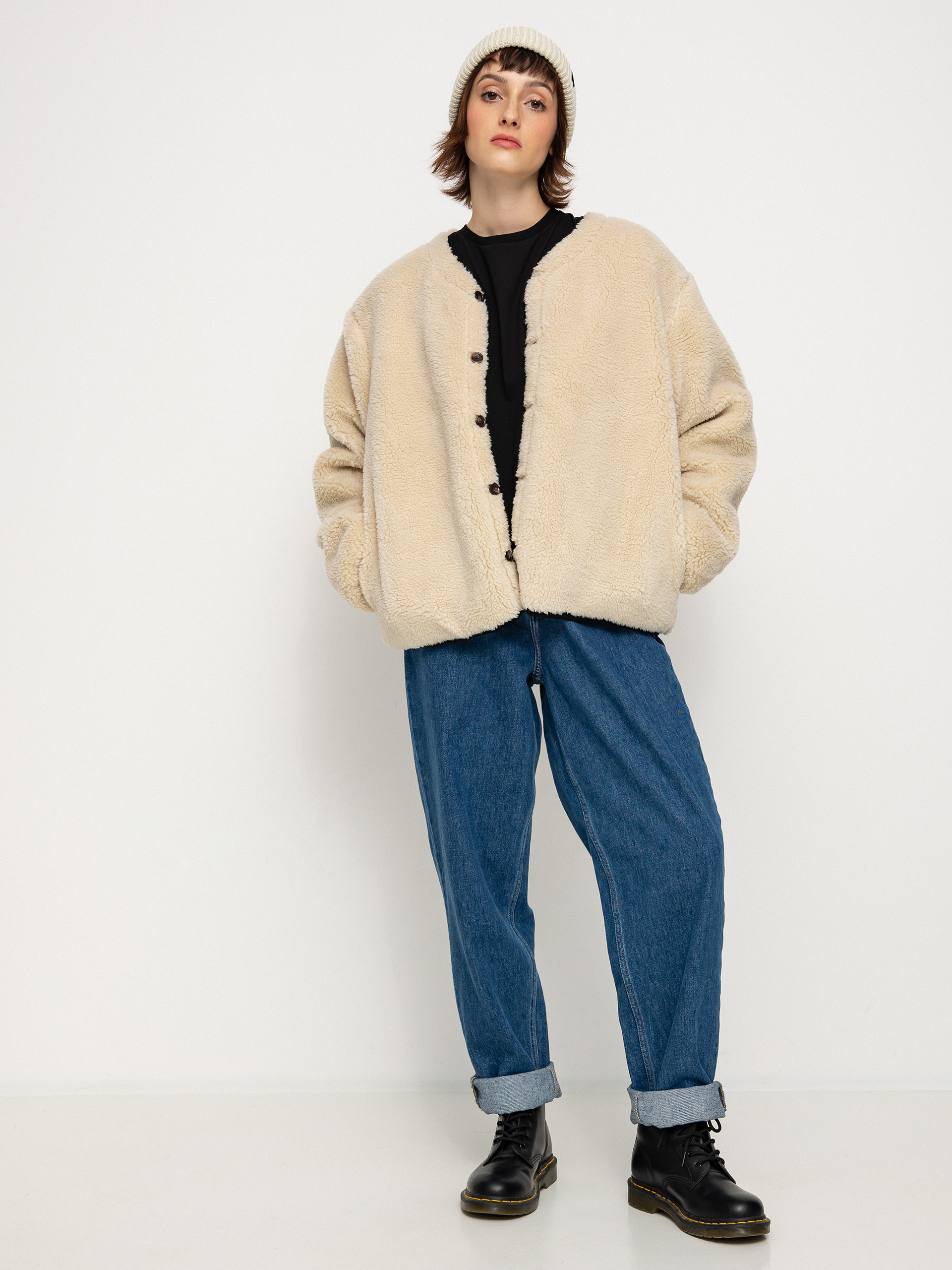 Brixton Sherpa Reversible Padded Dzseki Wmn (mars red praire floral)