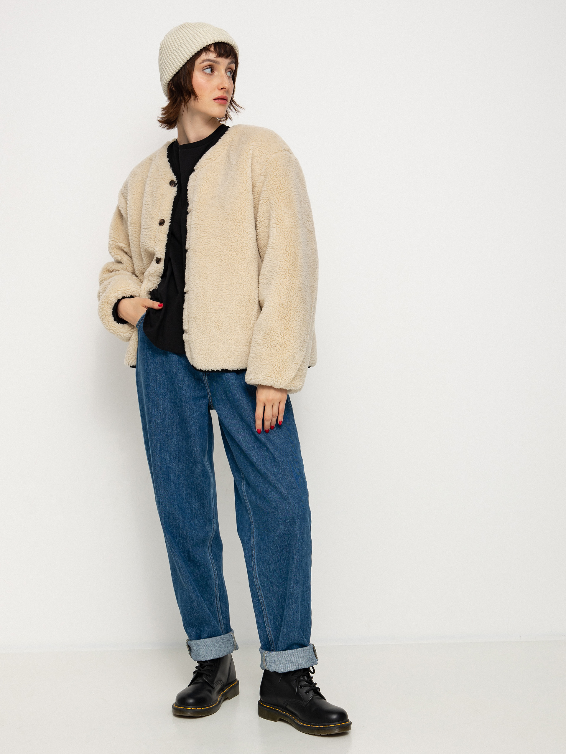 Brixton Sherpa Reversible Padded Dzseki Wmn (mars red praire floral)