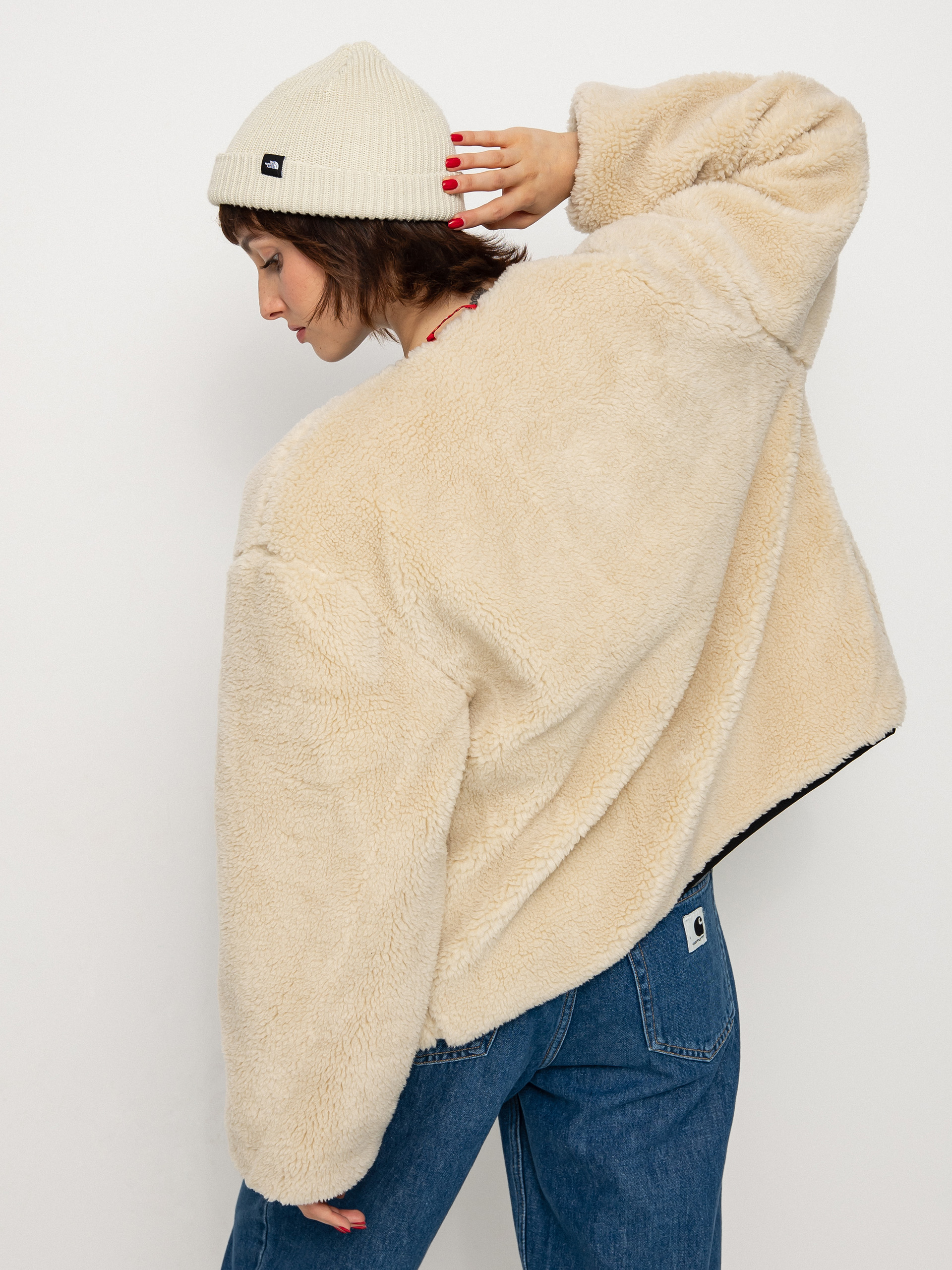 Brixton Sherpa Reversible Padded Dzseki Wmn (mars red praire floral)