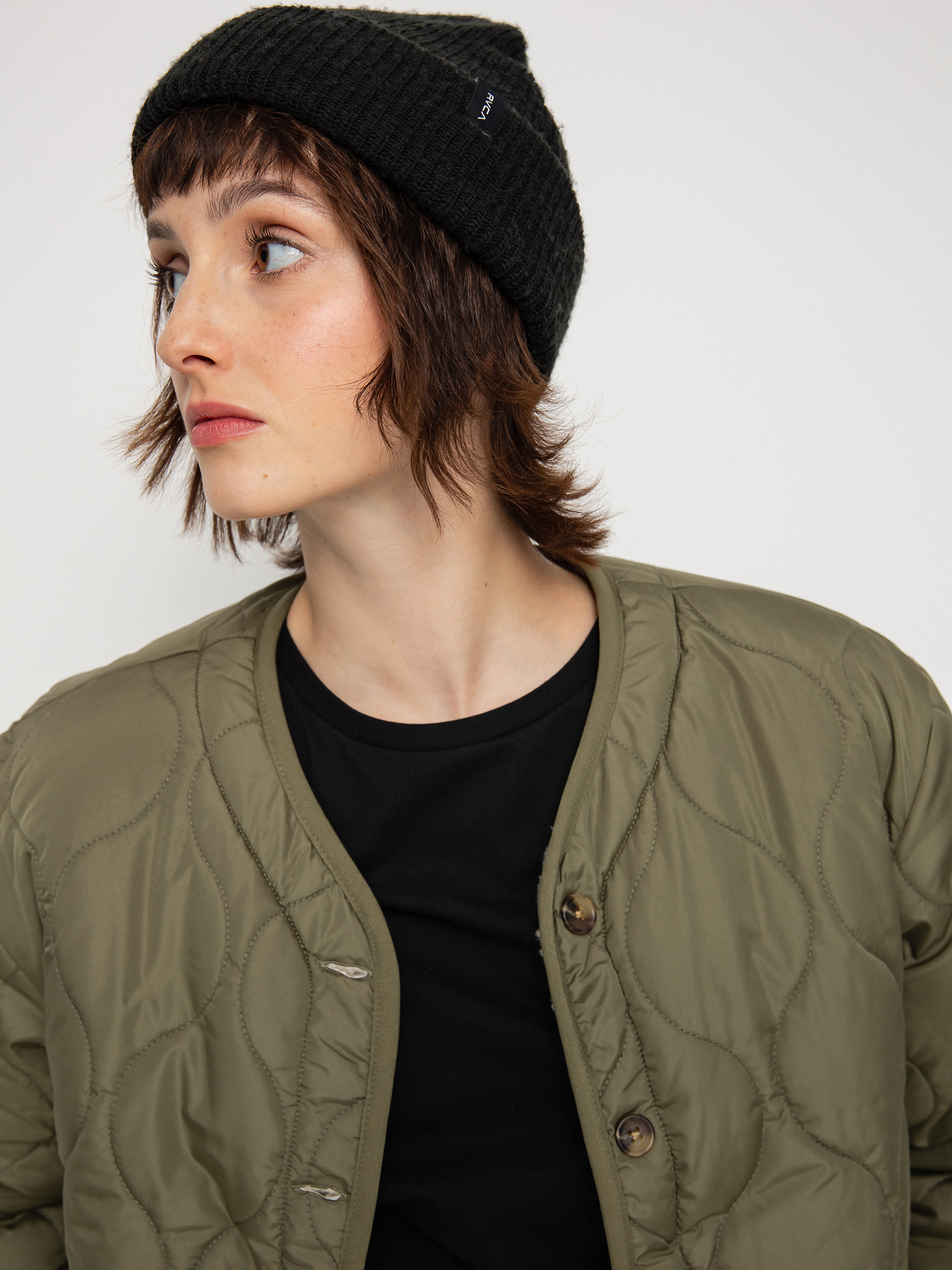 Brixton Sherpa Reversible Padded Dzseki Wmn (military olive)