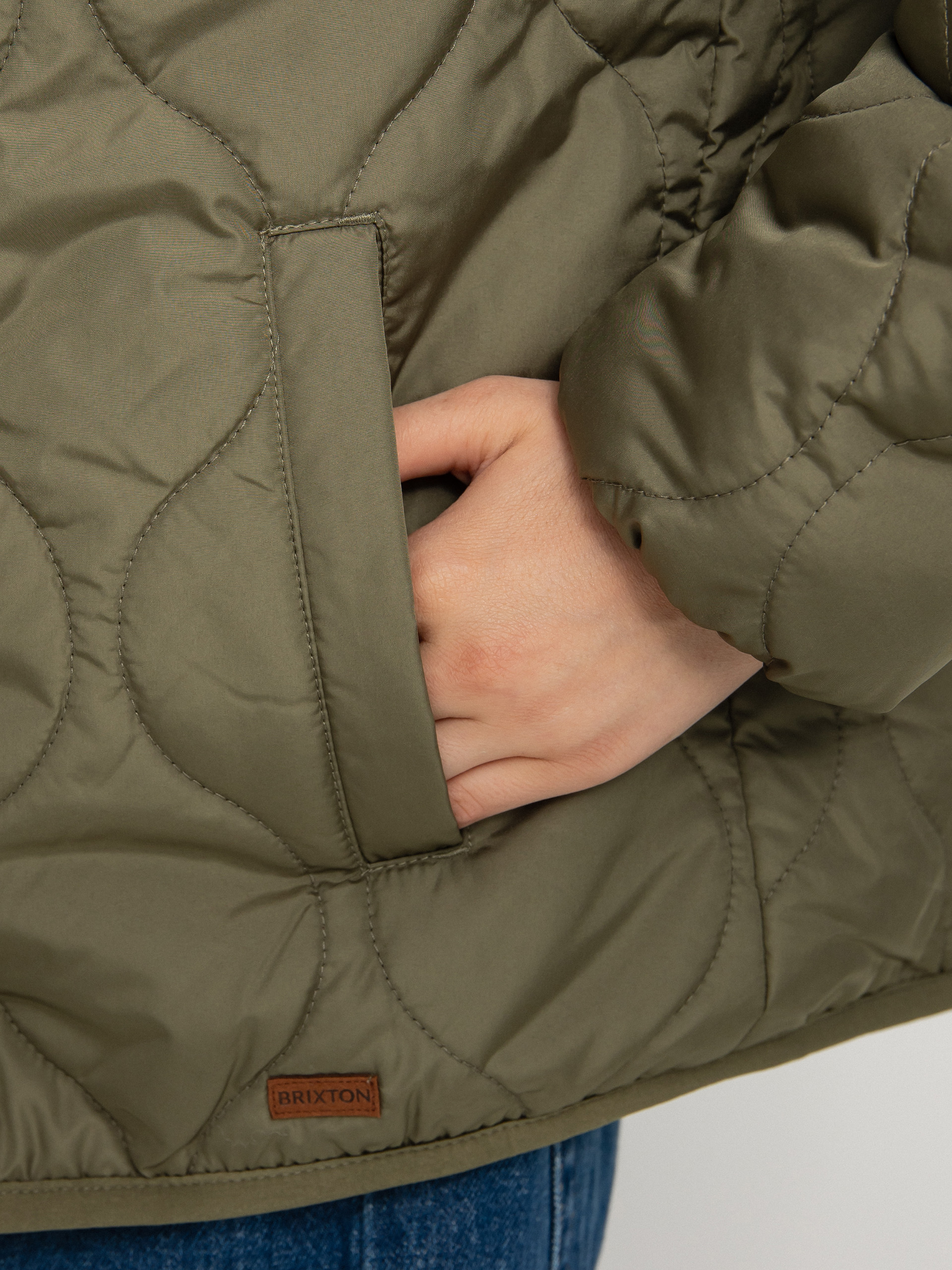 Brixton Sherpa Reversible Padded Dzseki Wmn (military olive)