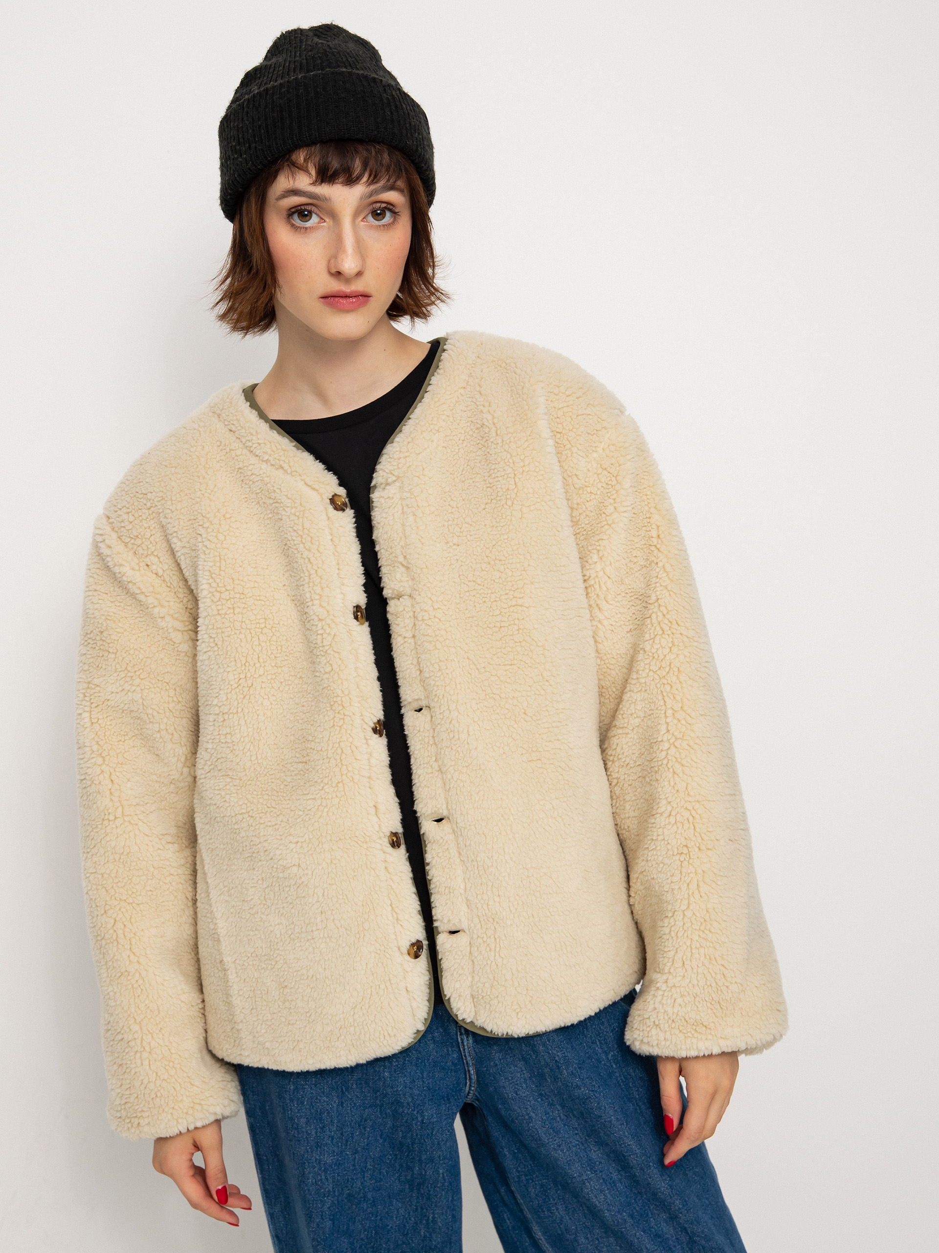 Brixton Sherpa Reversible Padded Dzseki Wmn (military olive)