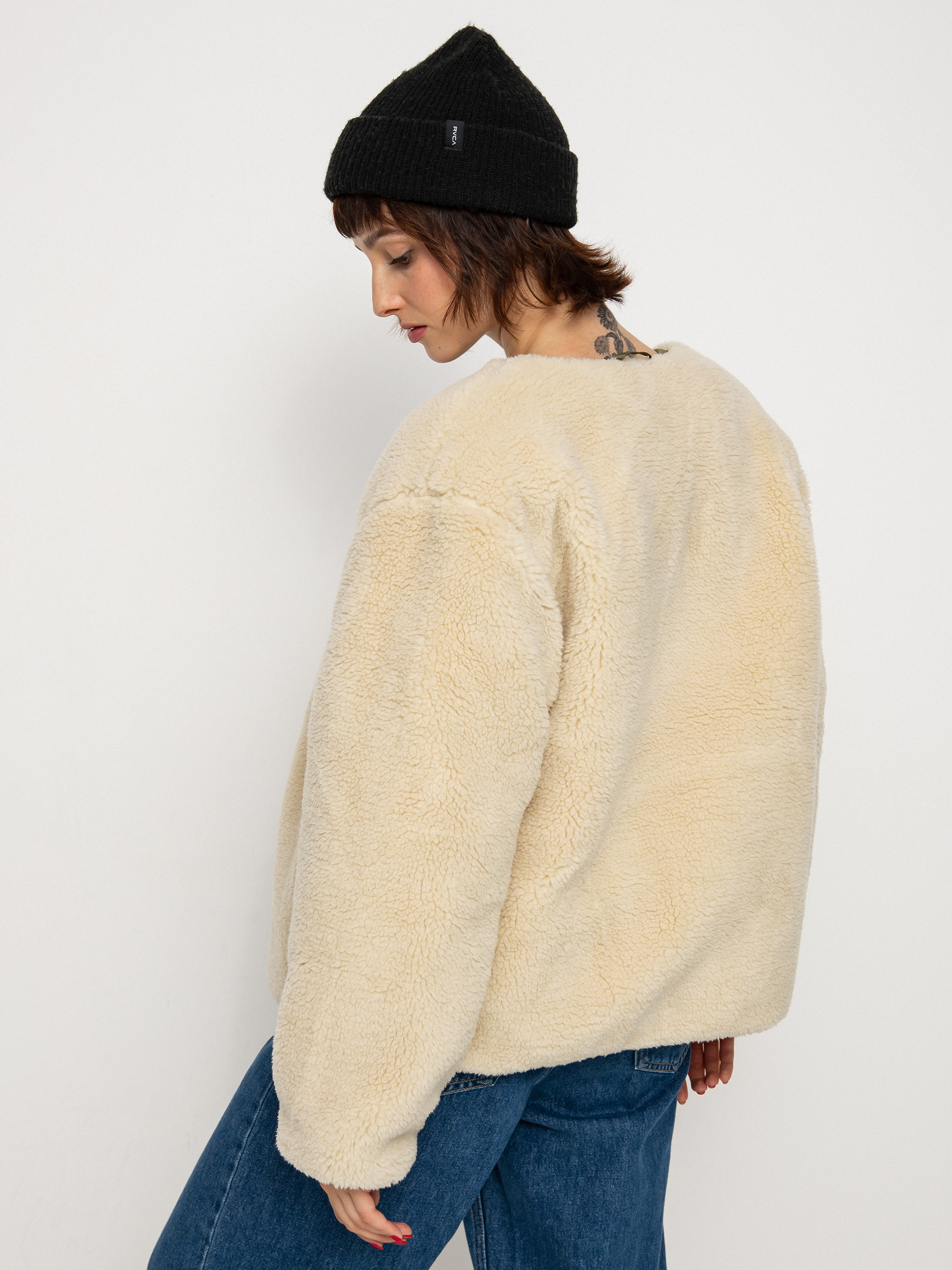 Brixton Sherpa Reversible Padded Dzseki Wmn (military olive)