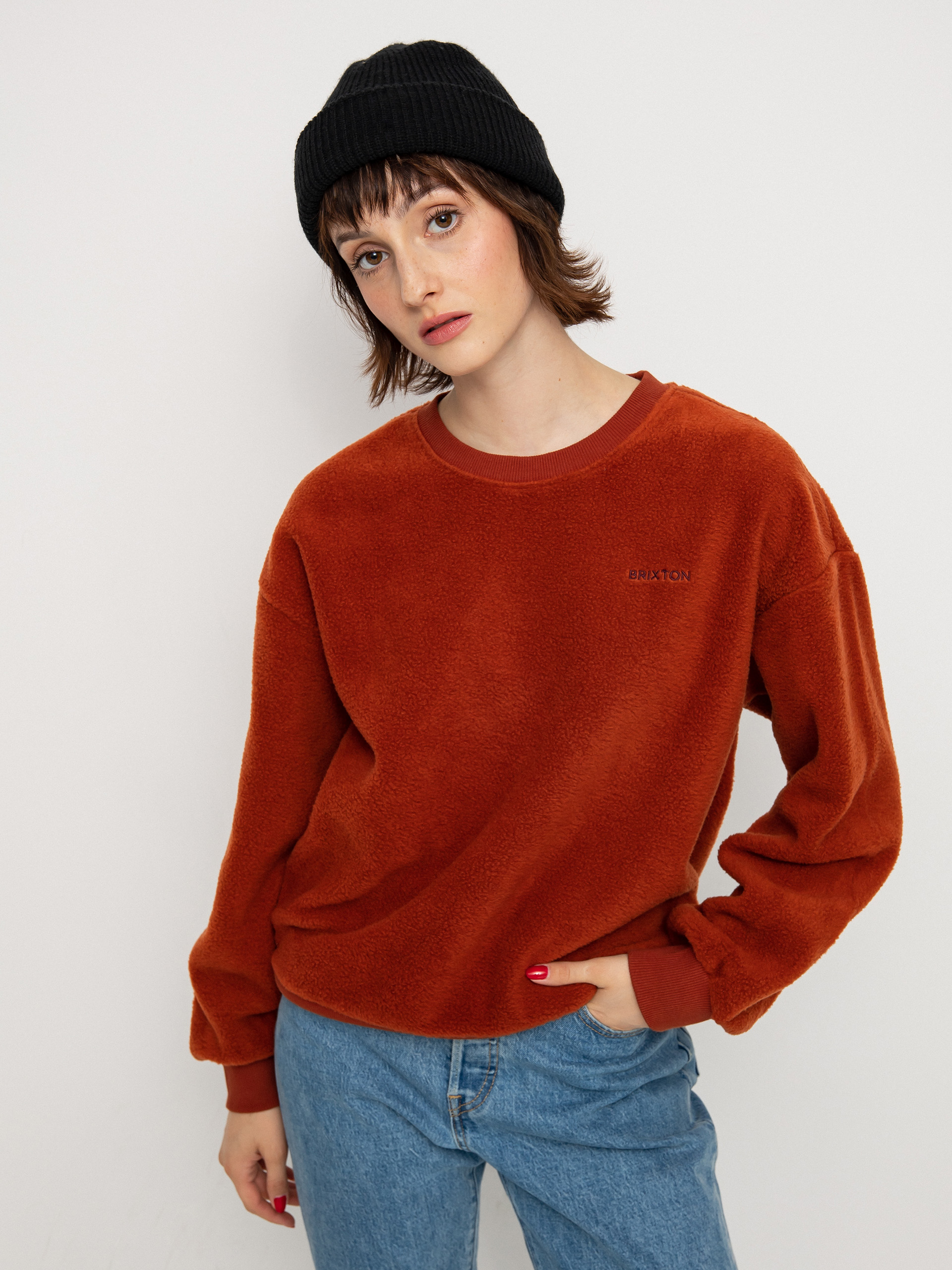 Brixton Weekender Blanket Pulóver Wmn (burnt henna)