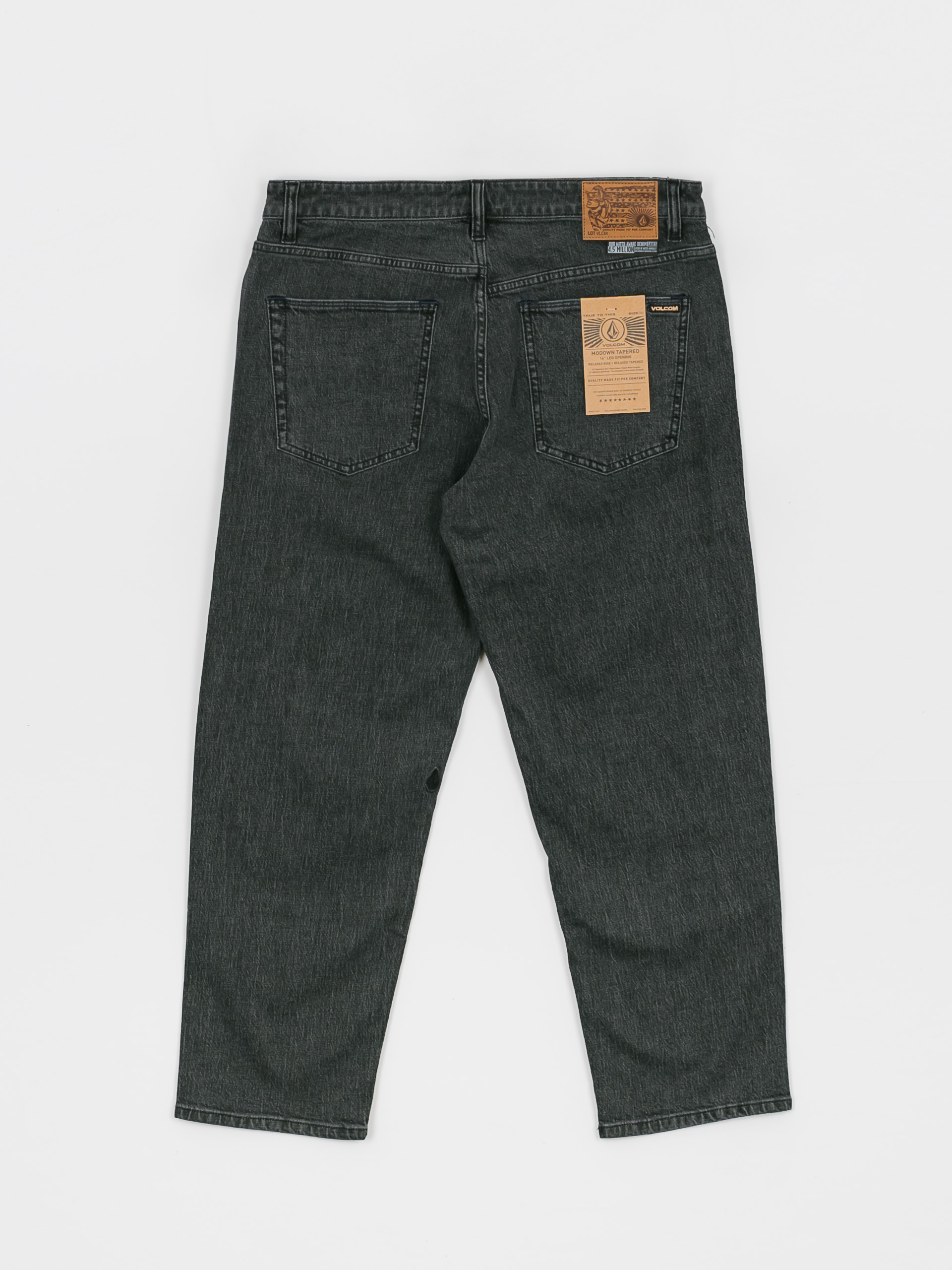 Volcom Modown Tapered Denim Kisnadrág (stoney black)