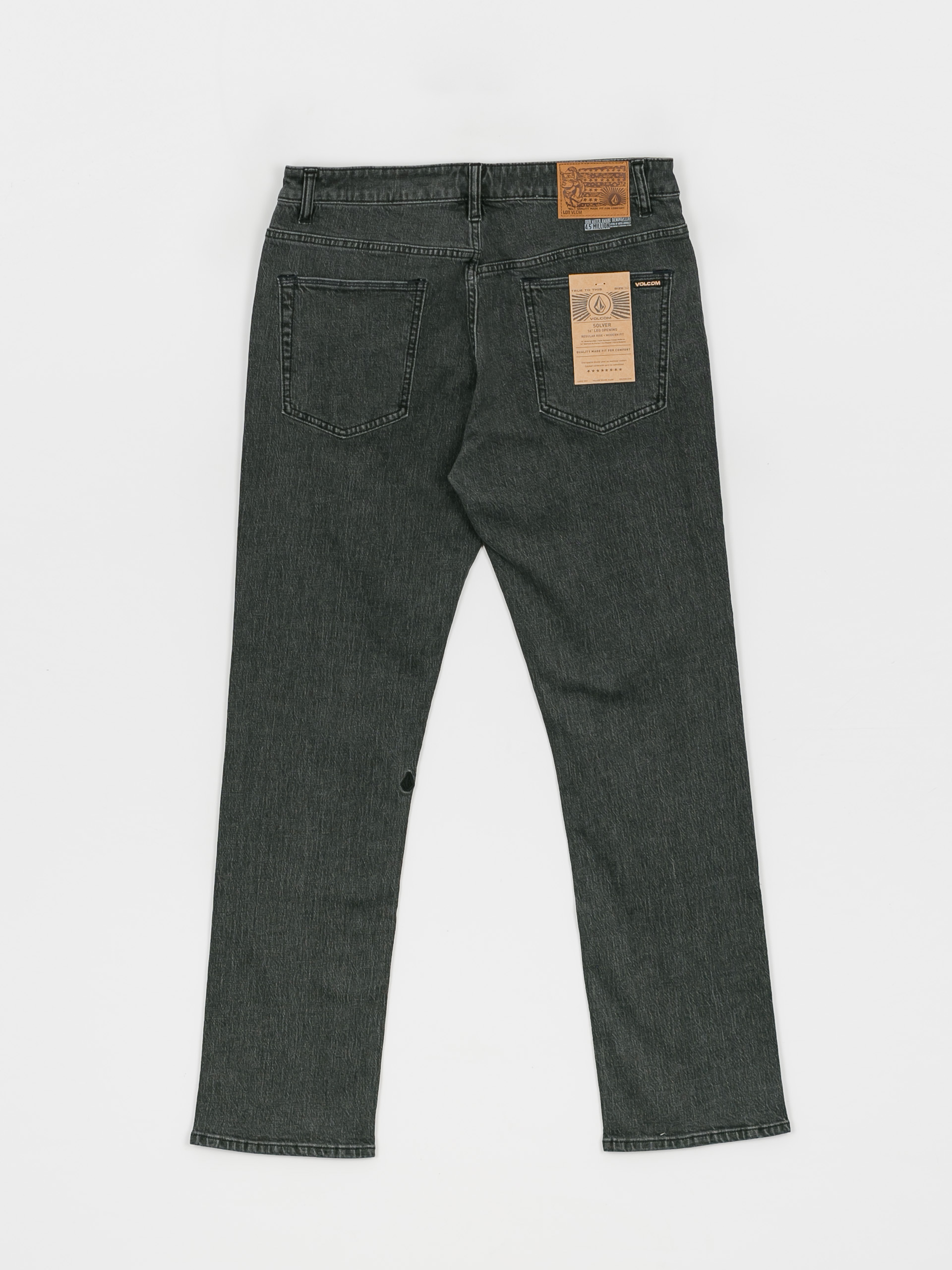 Volcom Solver Denim Kisnadrág (stoney black)