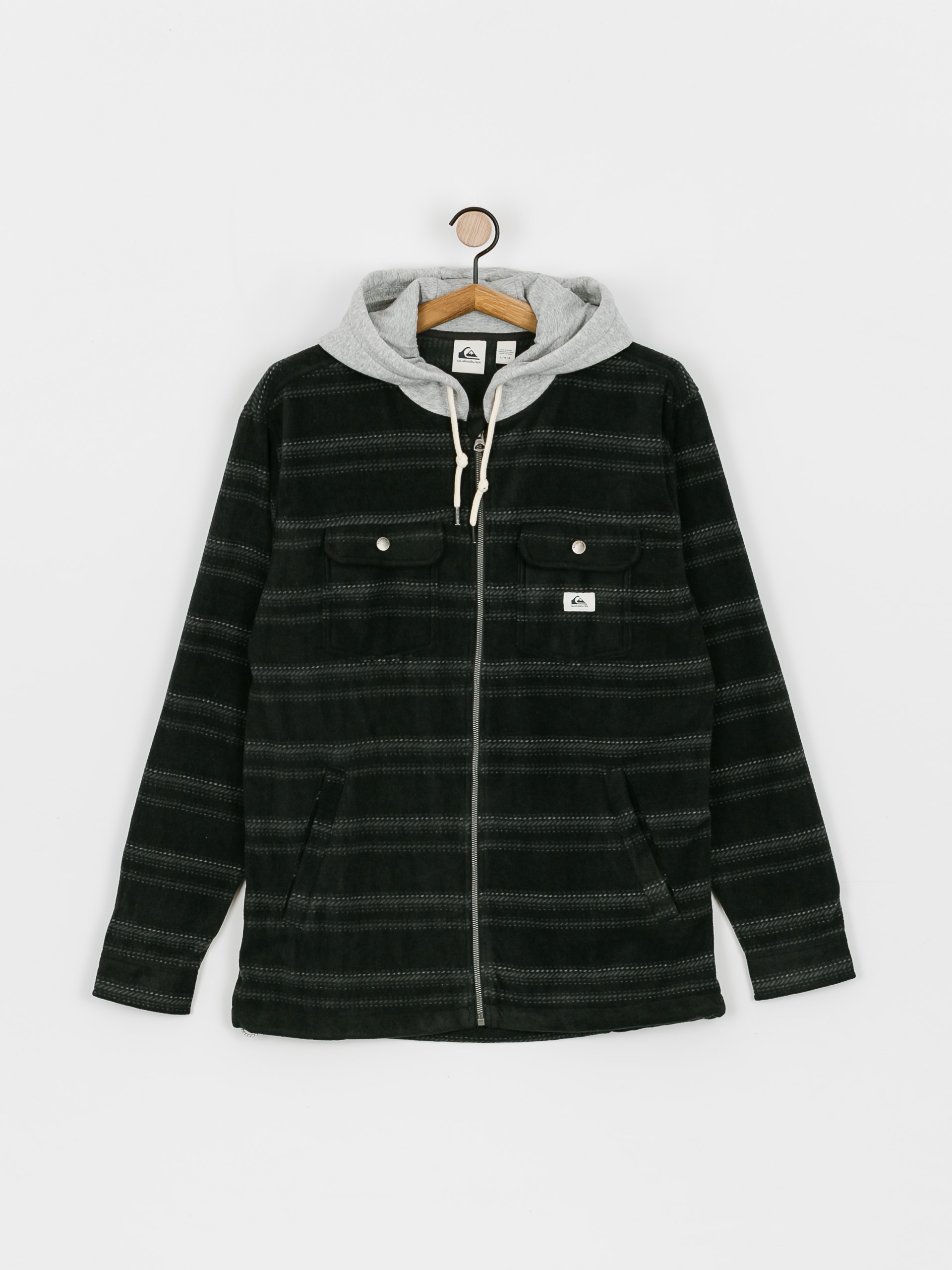 Quiksilver Super Swell Dzseki (black super stripe)