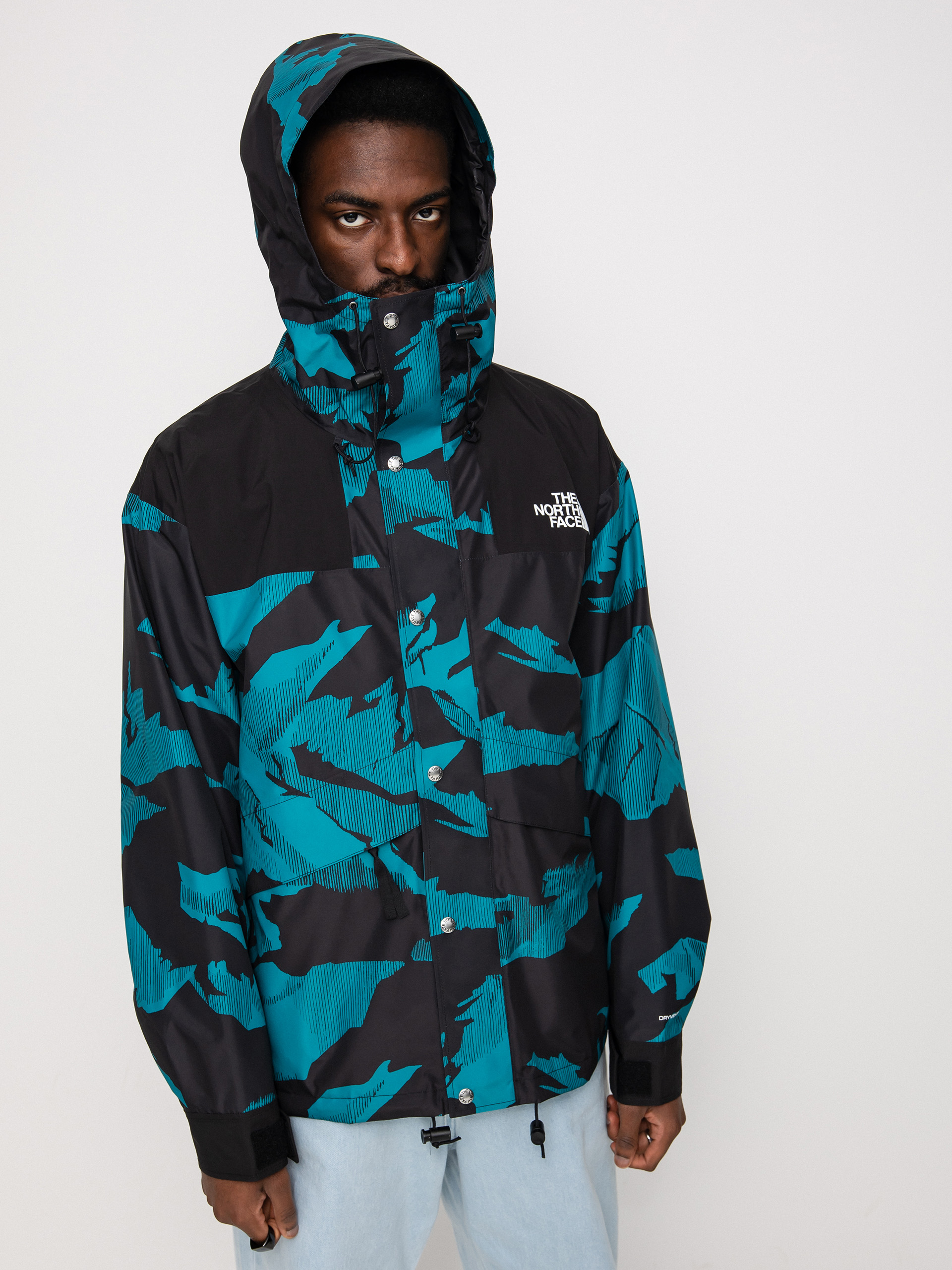 The North Face Printed 86 Retro Mountain Dzseki (harbor blue mountain peak print)